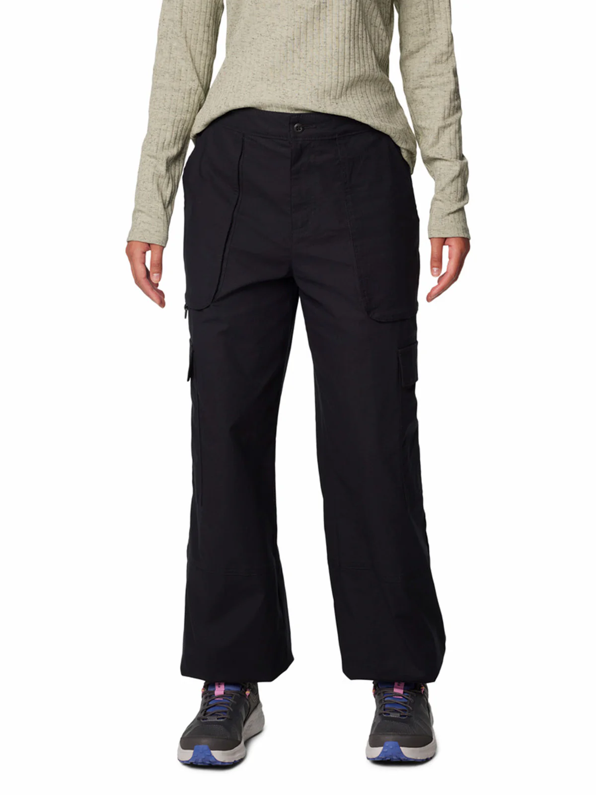 Pantalon Mujer Brea Falls Cotton Ripstop Negro Columbia