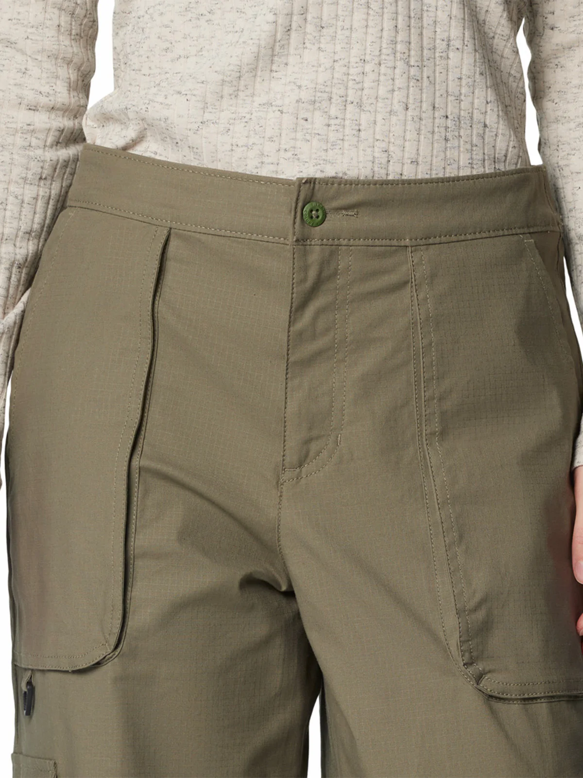 Pantalon Mujer Brea Fllas Cotton Ripstop Verde Columbia - Image 4