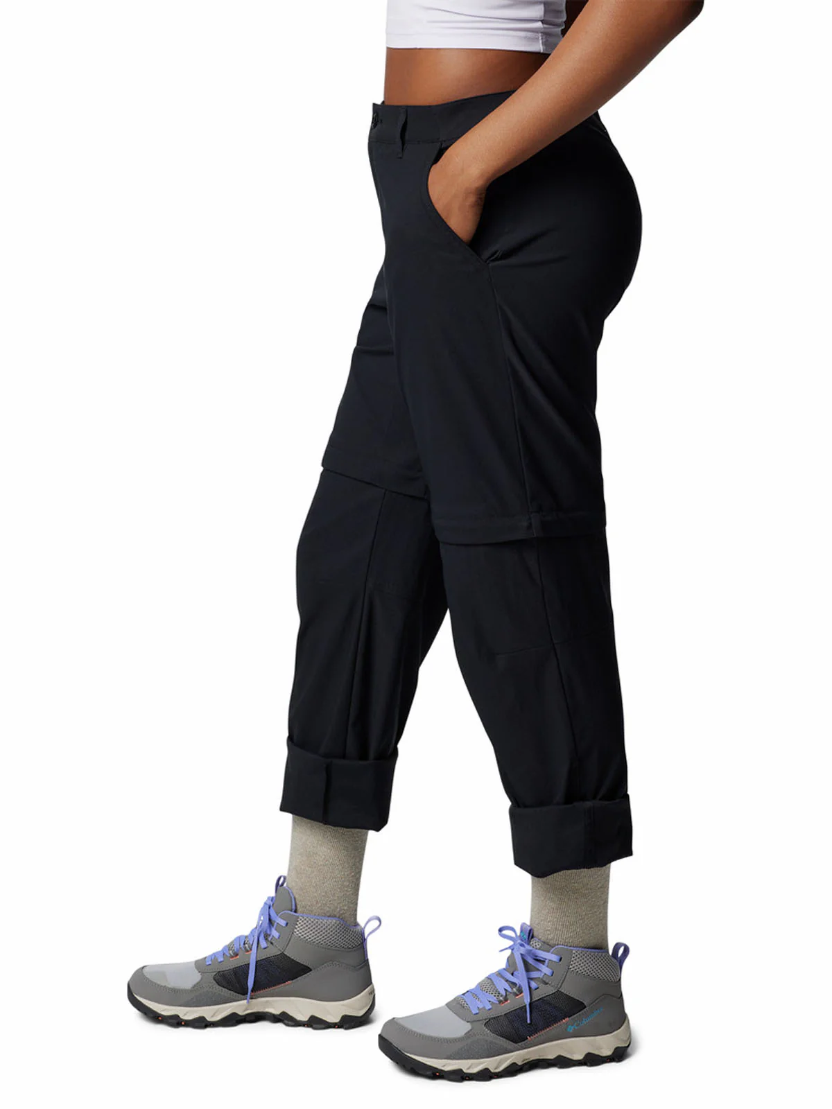 Pantalón Mujer Leslie Convertible Negro Columbia - Image 2