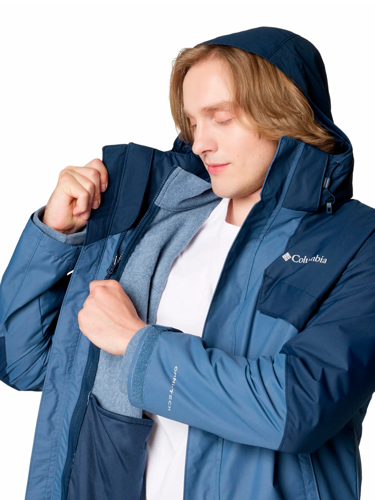 Parka Hombre Bugaboo III Fleece Azul Columbia - Image 6