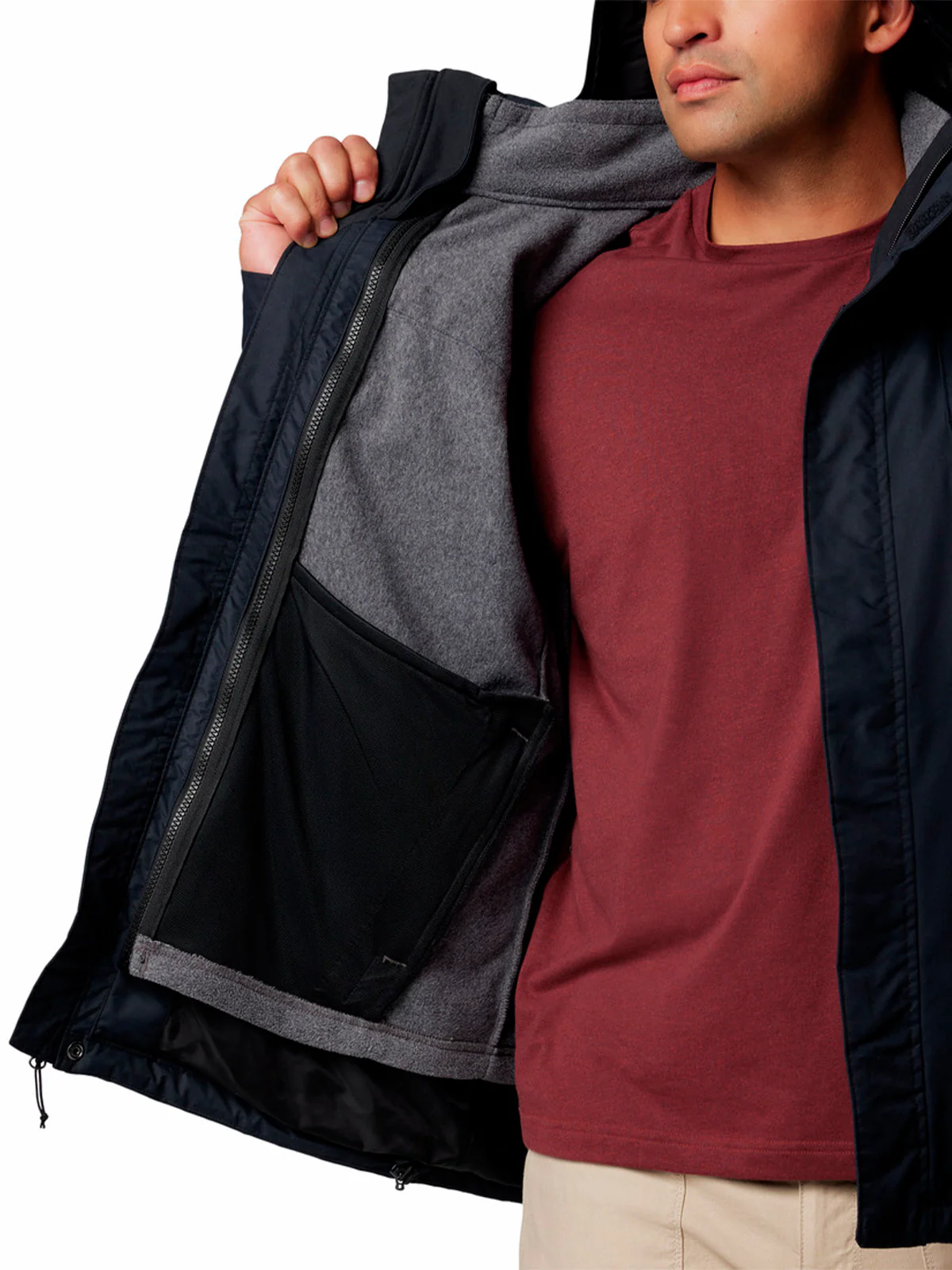 Parka Hombre Bugaboo III Fleece Negro Columbia - Image 7