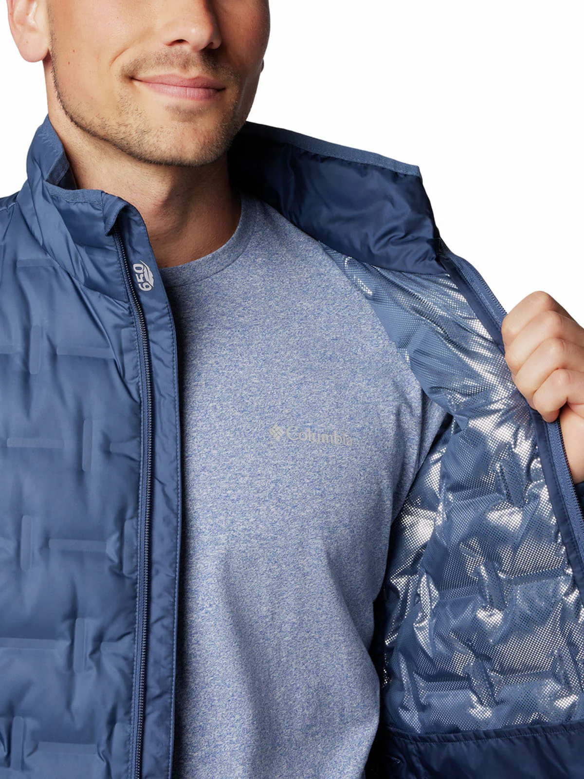 Parka Hombre Delta Ridge II Azul Dark Mountain Columbia - Image 4