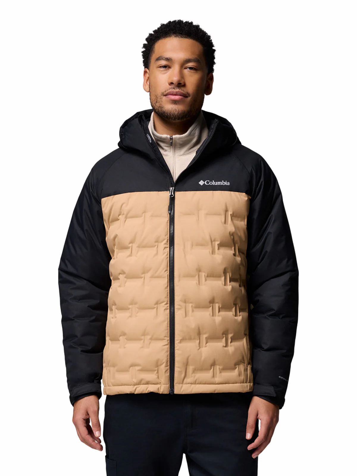 Parka Hombre Grand Trek III Down Hooded Beige/Crudo Columbia