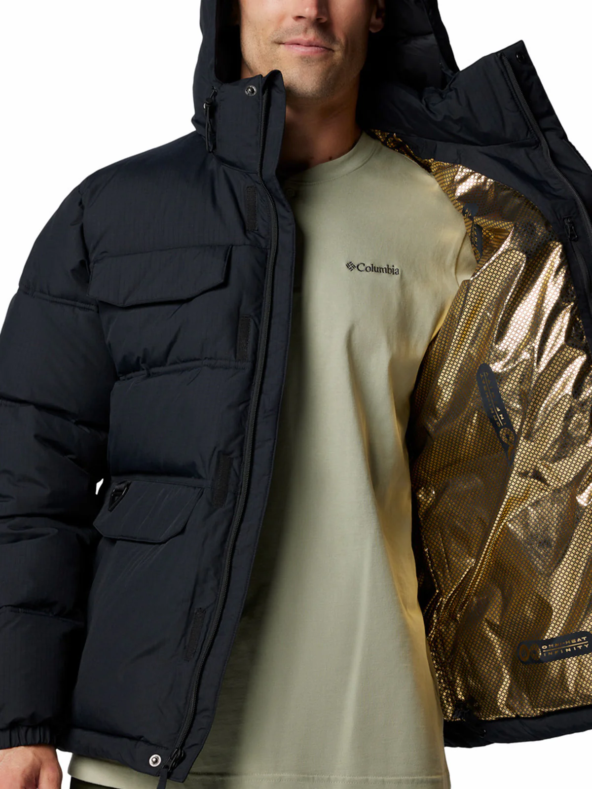 Parka Hombre Landroamer Negro Black Outdoor Columbia - Image 5