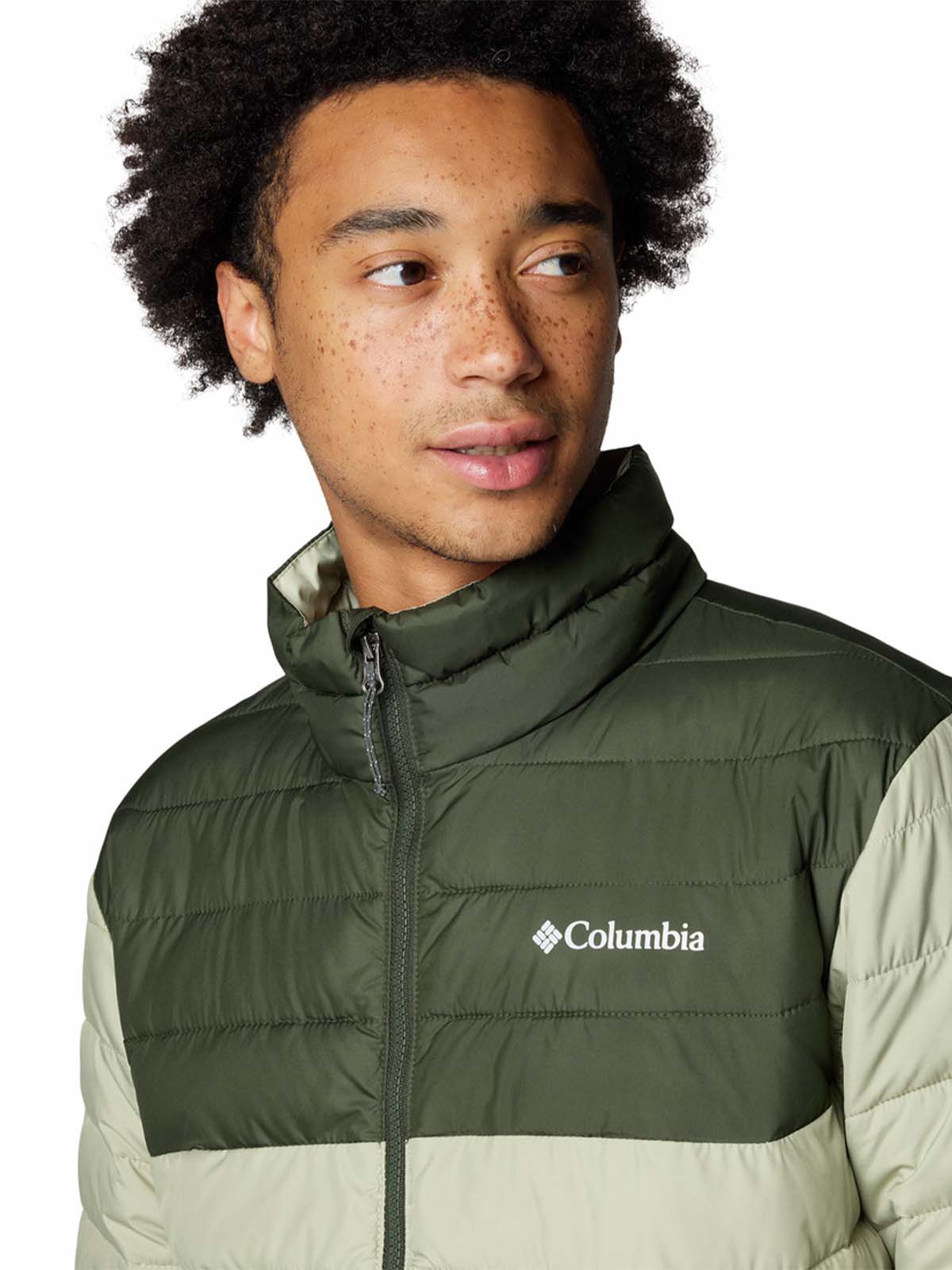 Parka Hombre Powder Lite II Beige Columbia - Image 3