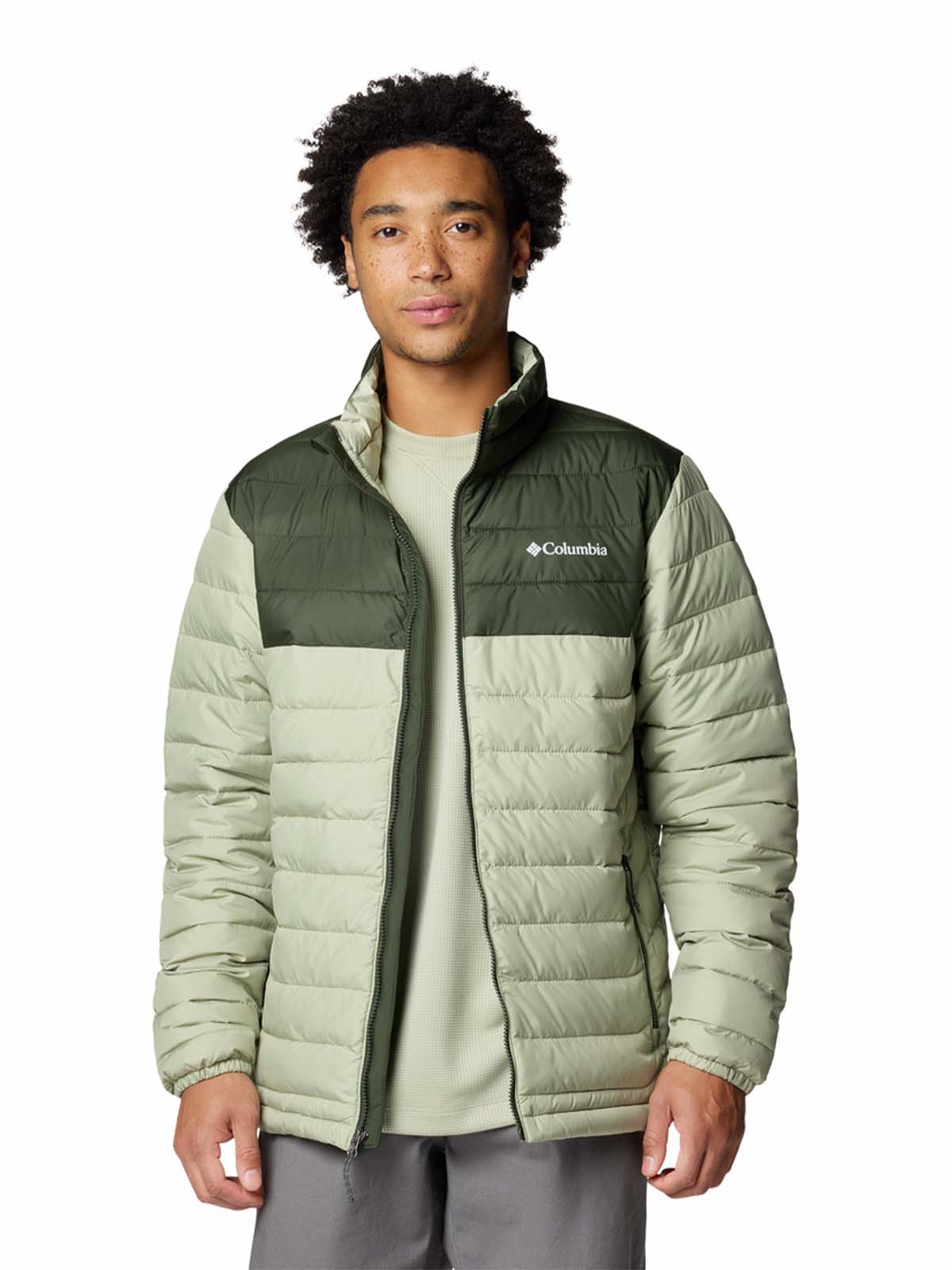 Parka Hombre Powder Lite II Beige Columbia - Image 6