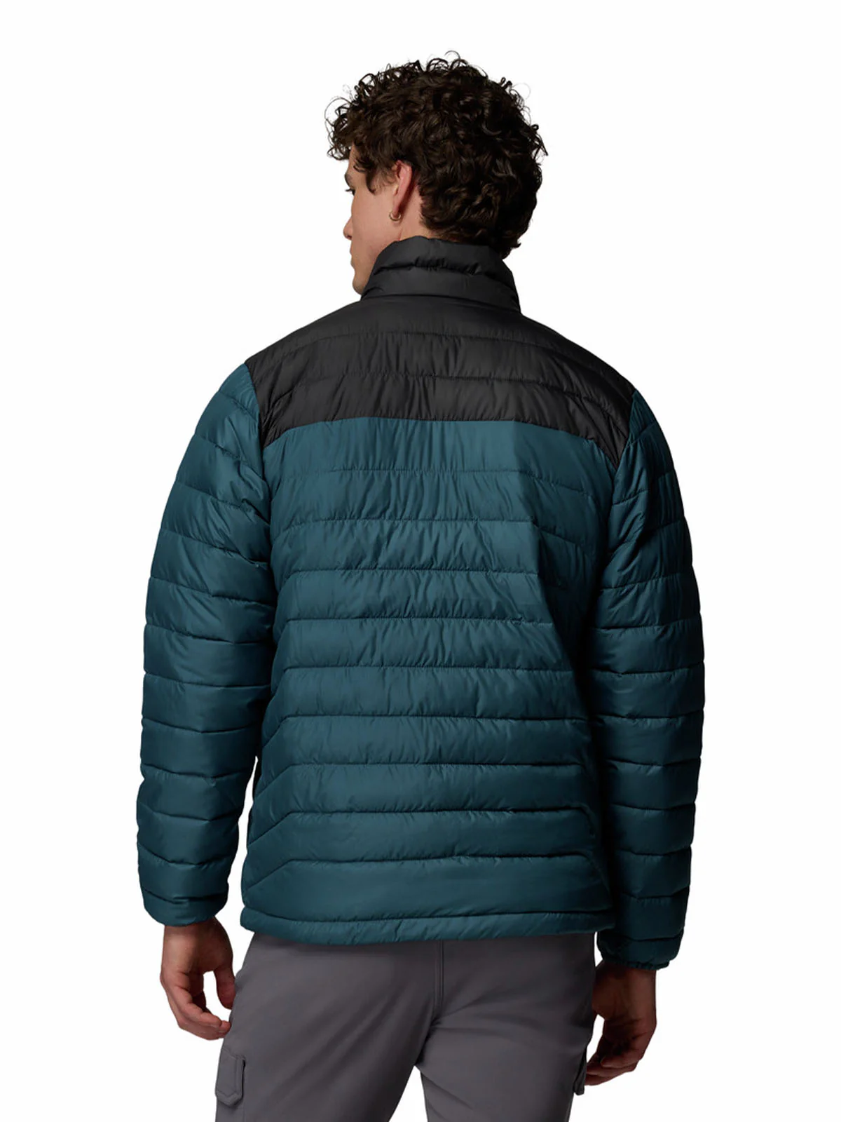 Parka Hombre Powder Lite II Azul Everblue Columbia - Image 4