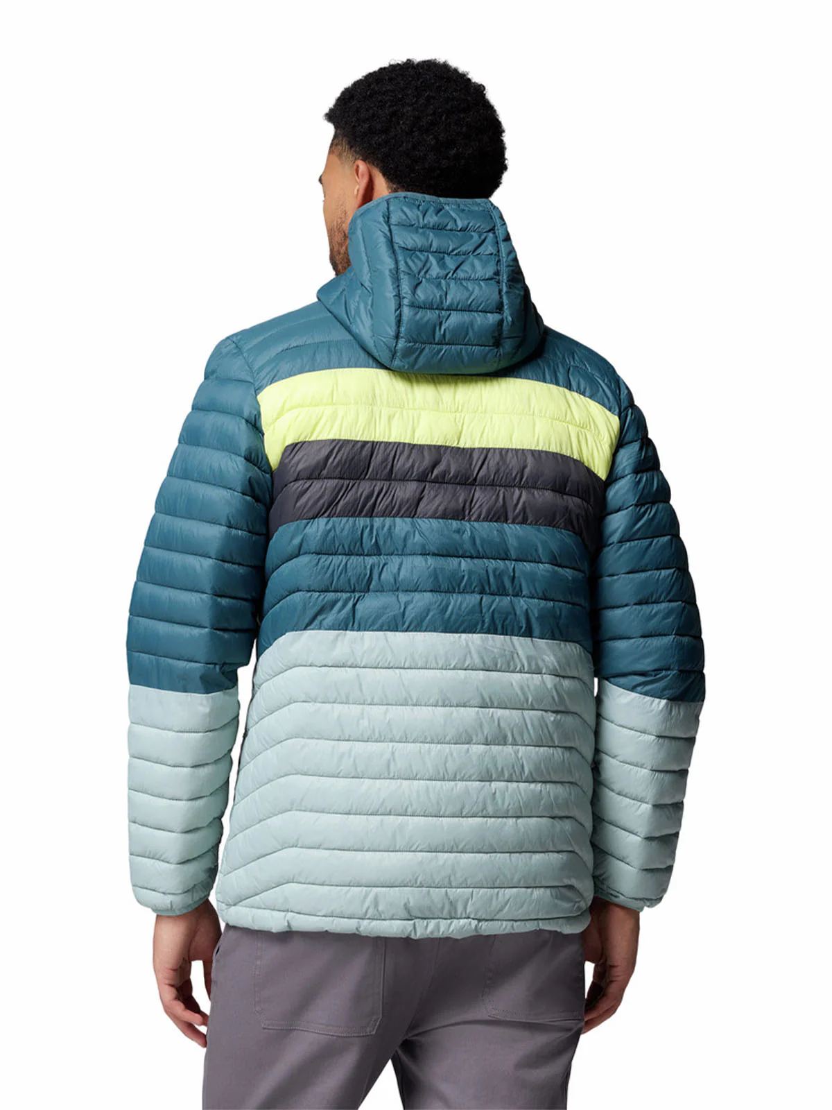 Parka Hombre Powder Pass Hooded Celeste Columbia - Image 6
