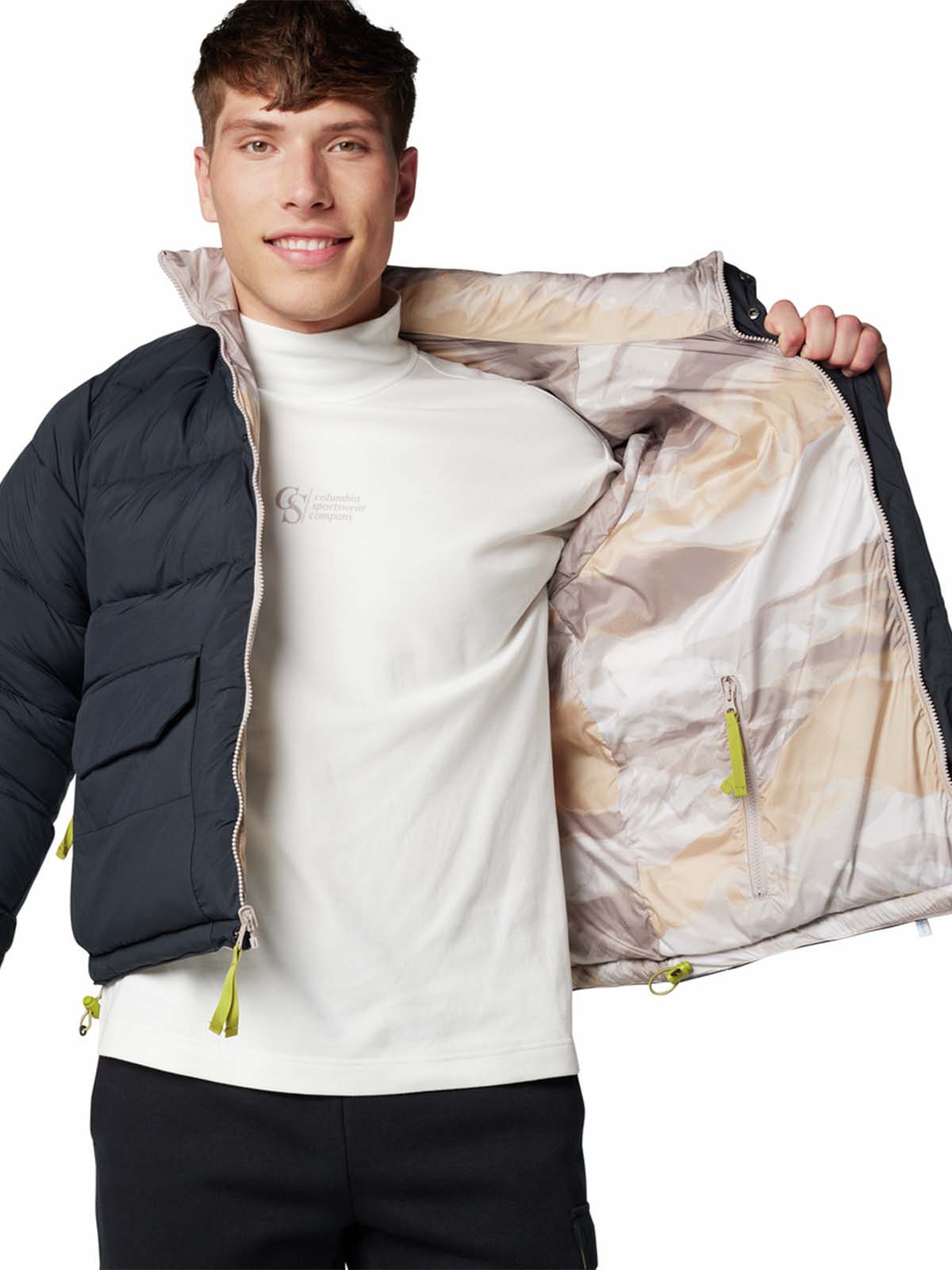 Parka Hombre Wallowa Reversible Negro Columbia - Image 4