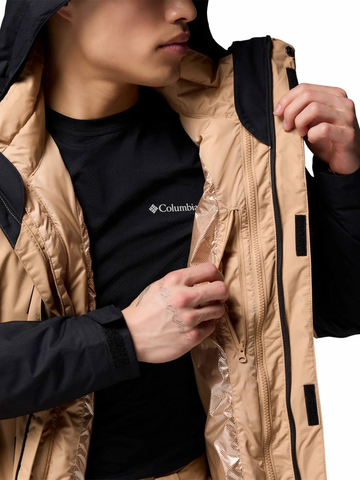 Parka Hombre Whirlibird V Interchange Beige/Crudo Columbia - Image 6