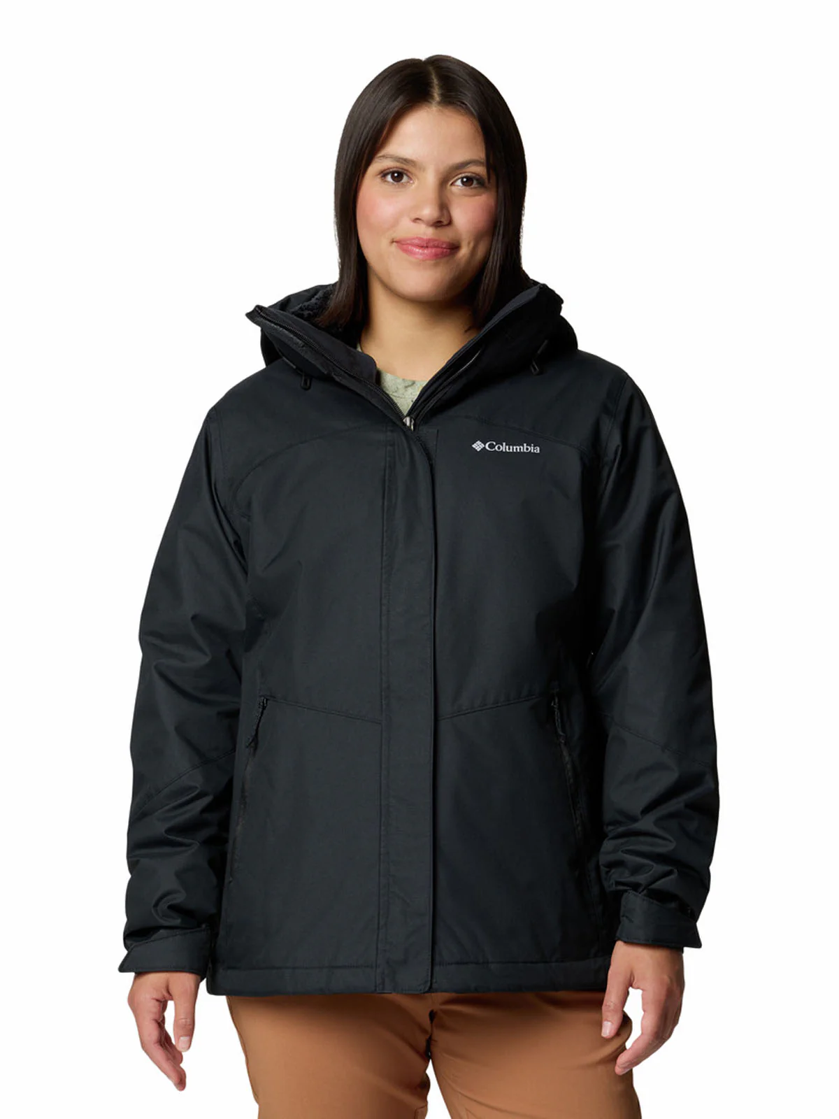 Parka Mujer Bugaboo II Interchange Negro Black Trail Running Omni-Heat Reflective Columbia