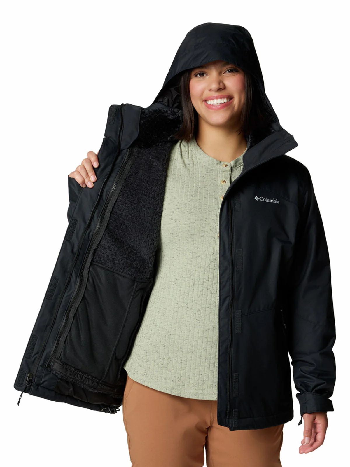 Parka Mujer Bugaboo II Interchange Negro Black Trail Running Omni-Heat Reflective Columbia - Image 5