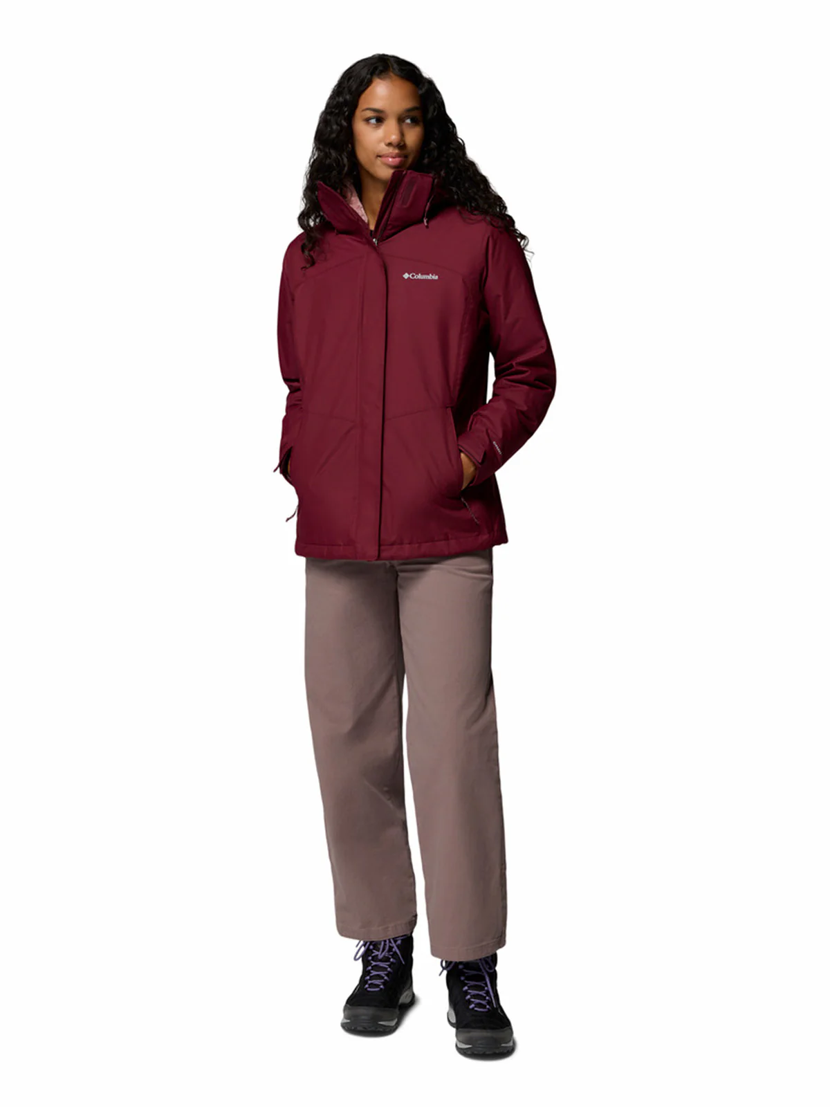 Parka Mujer Bugaboo III Fleece Interchange Morado Columbia - Image 10