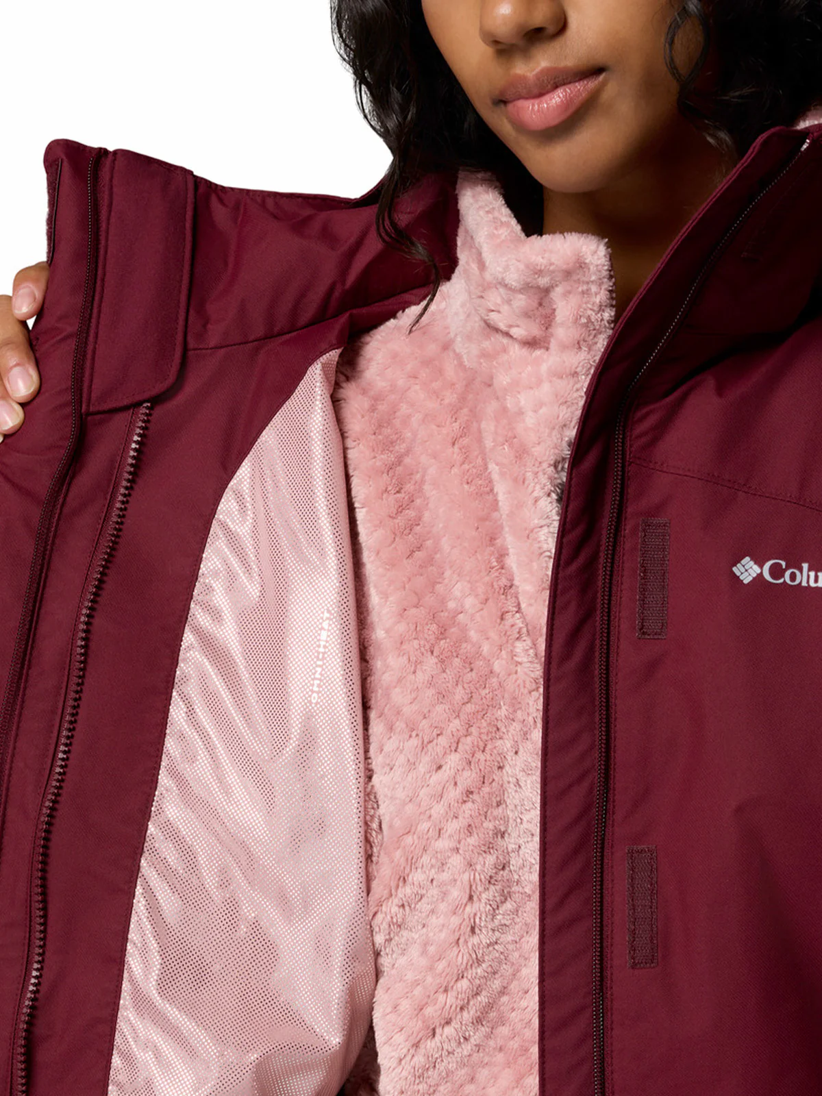 Parka Mujer Bugaboo III Fleece Interchange Morado Columbia - Image 5