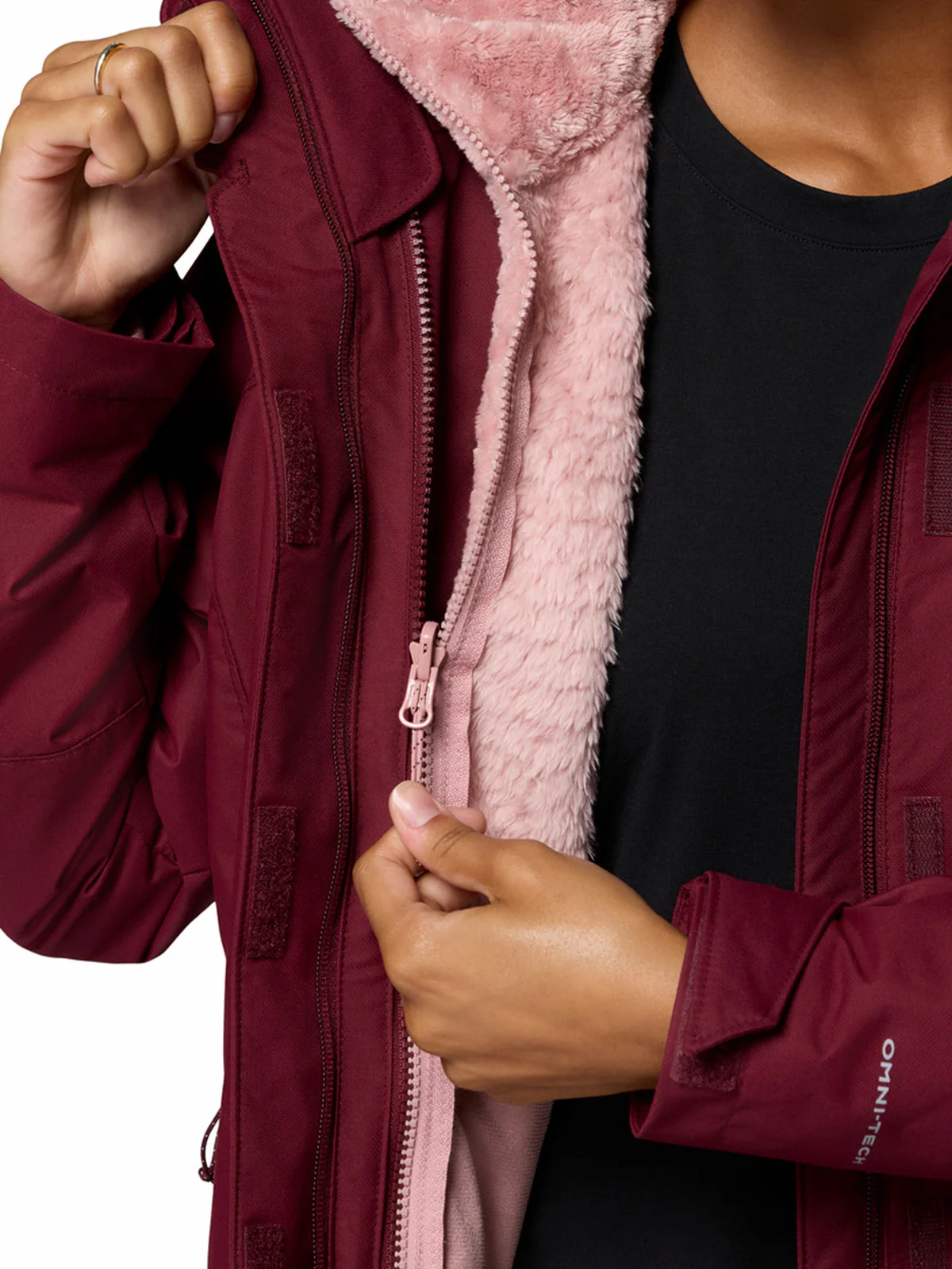 Parka Mujer Bugaboo III Fleece Interchange Morado Columbia - Image 6