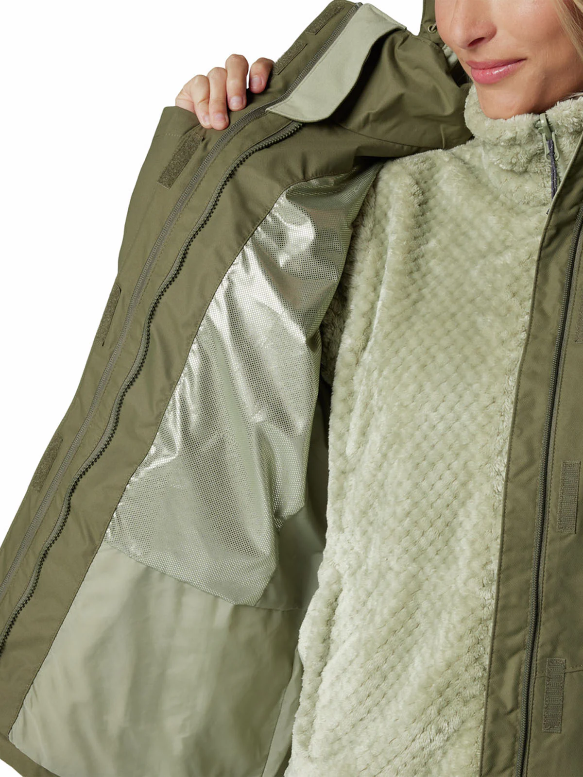 Parka Mujer Bugaboo III Fleece Interchange Verde Columbia - Image 5