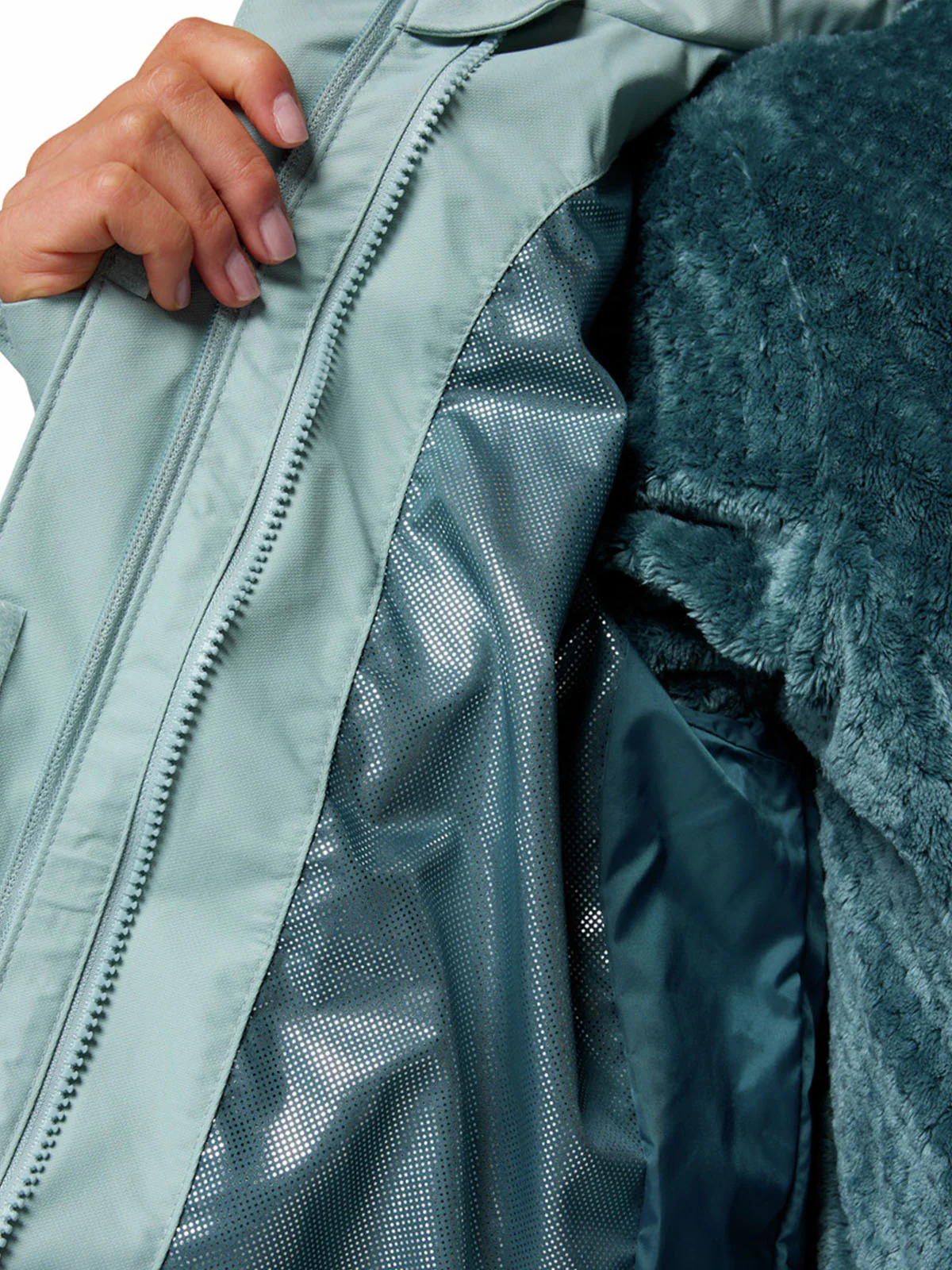 Parka Mujer Bugaboo III Celeste Crushed Blue Columbia - Image 4