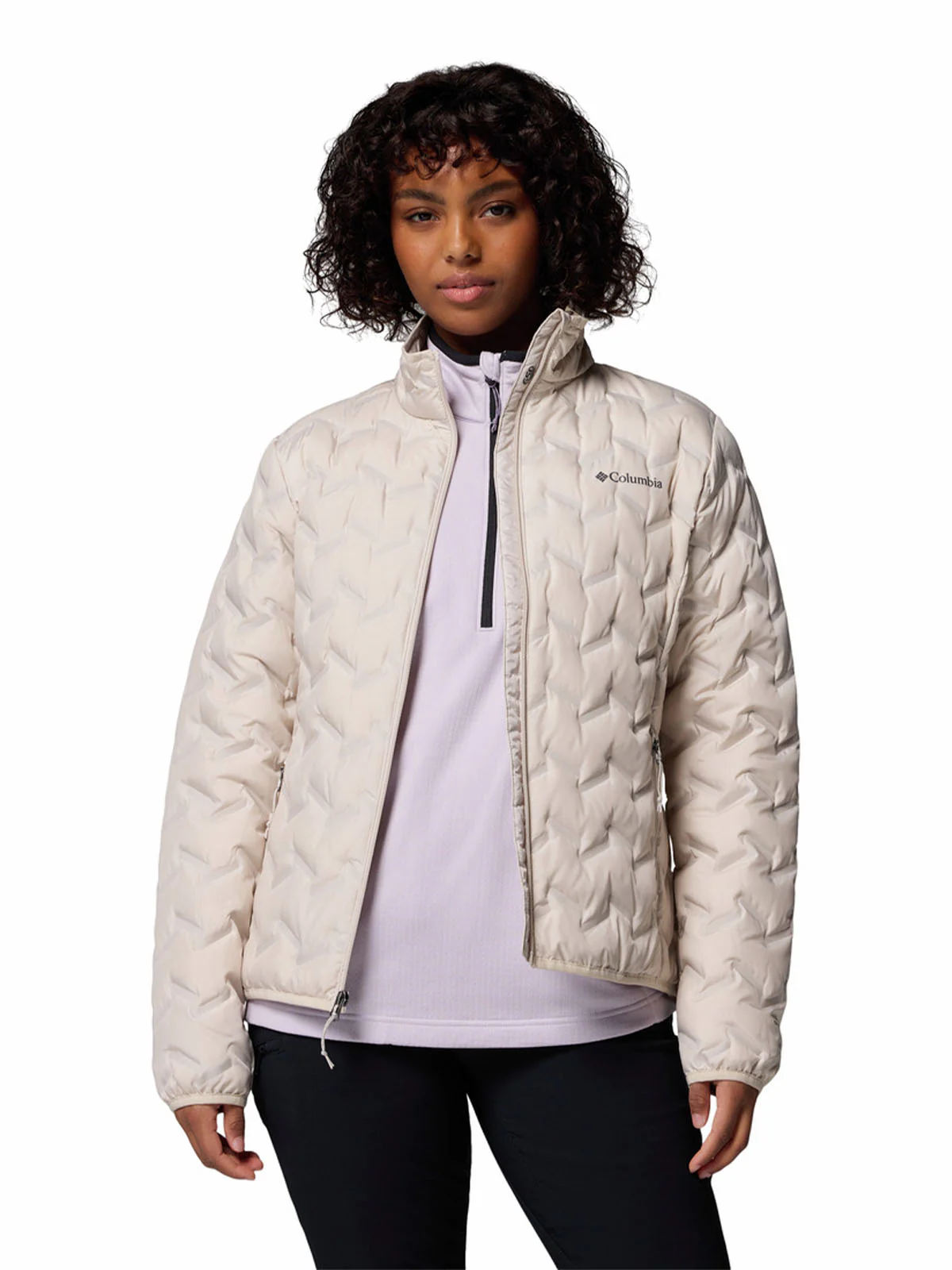 Parka Mujer Delta Ridge II Gris Dark Stone Trail Running Columbia - Image 2
