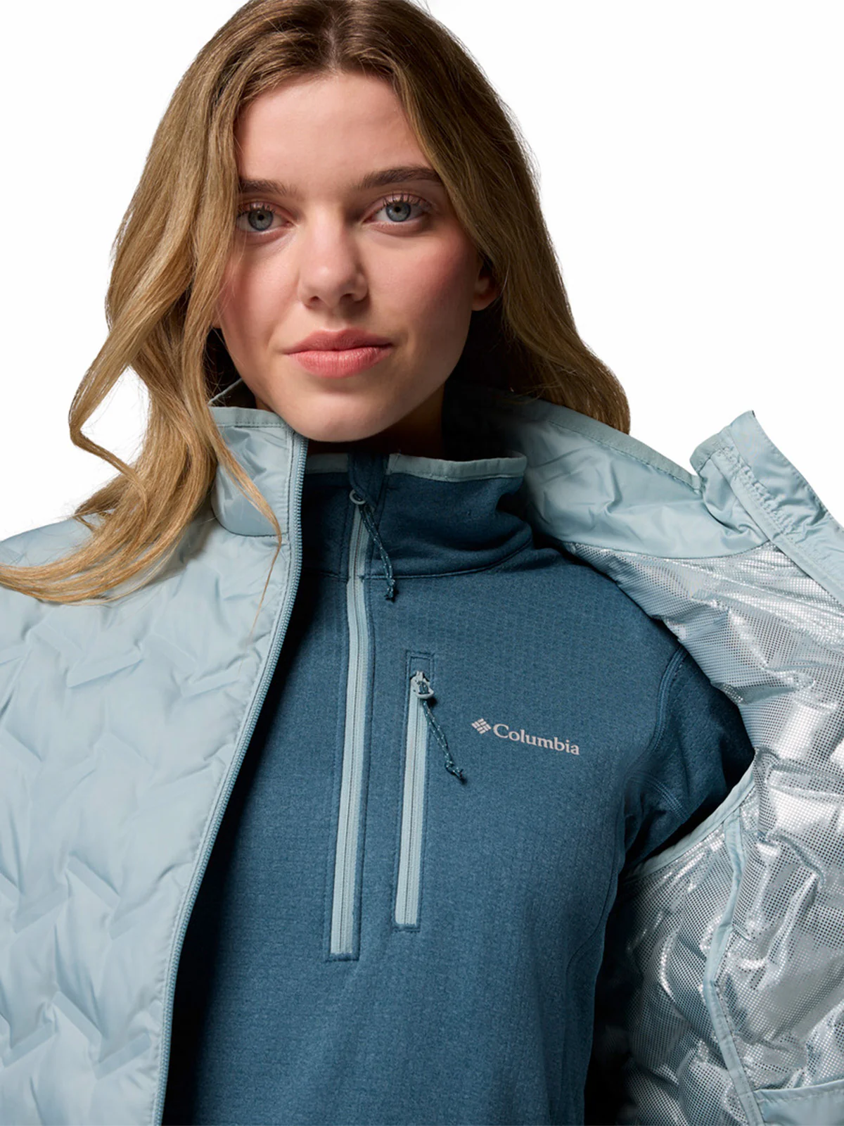 Parka Mujer Delta Ridge II Celeste Columbia - Image 4
