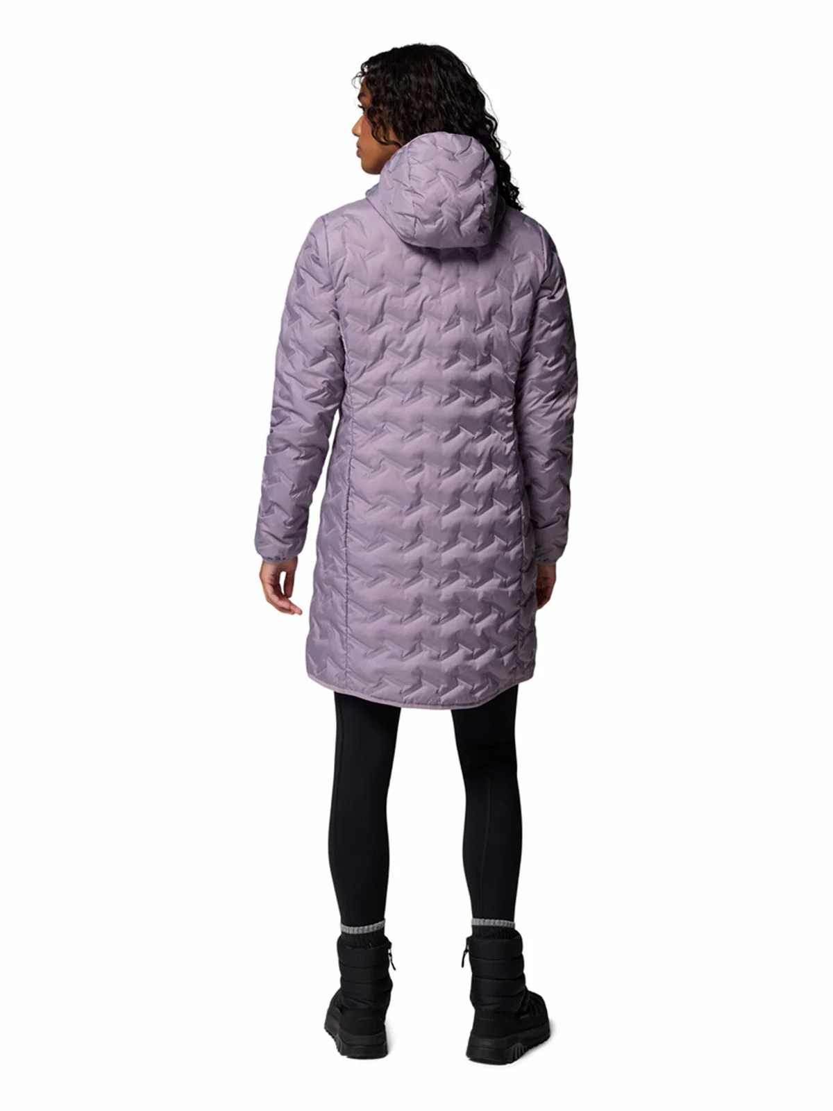 Parka Mujer Delta Ridge II Long Hooded Down Morado Columbia - Image 7