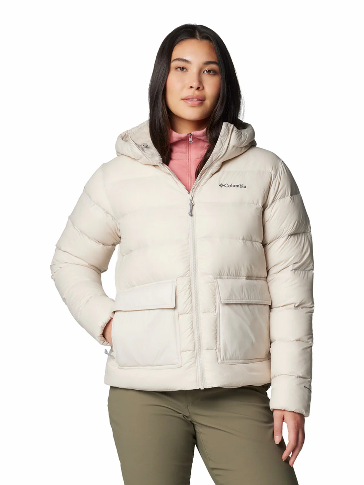 Parka Mujer Harmony Falls Hooded Beige Columbia