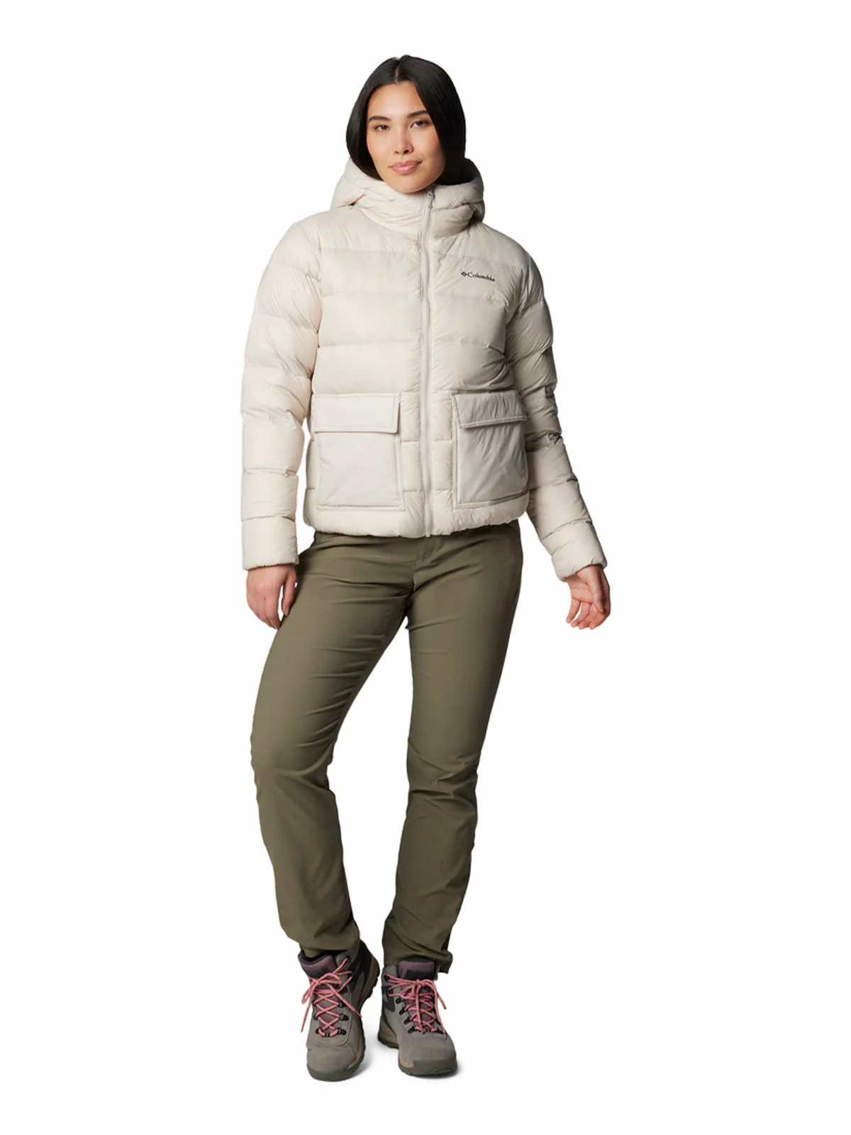 Parka Mujer Harmony Falls Hooded Beige Columbia - Image 2