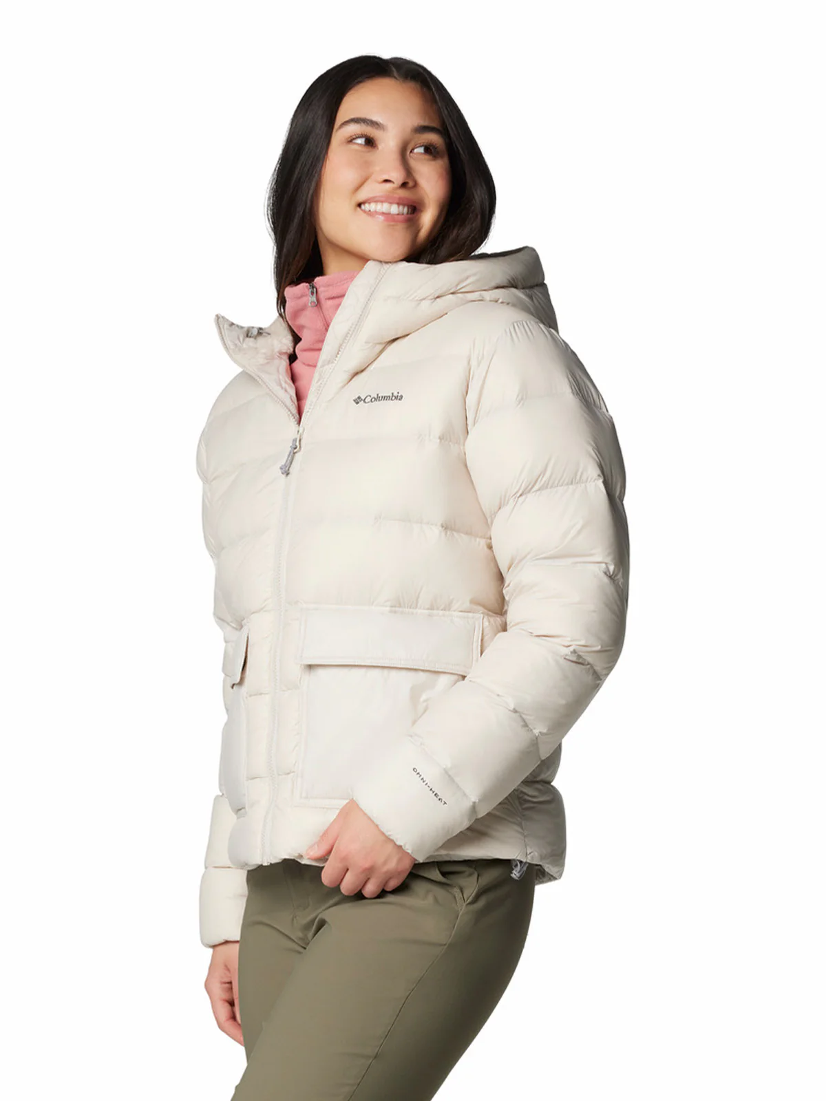Parka Mujer Harmony Falls Hooded Beige Columbia - Image 3