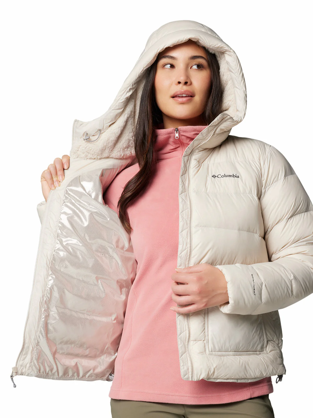 Parka Mujer Harmony Falls Hooded Beige Columbia - Image 5