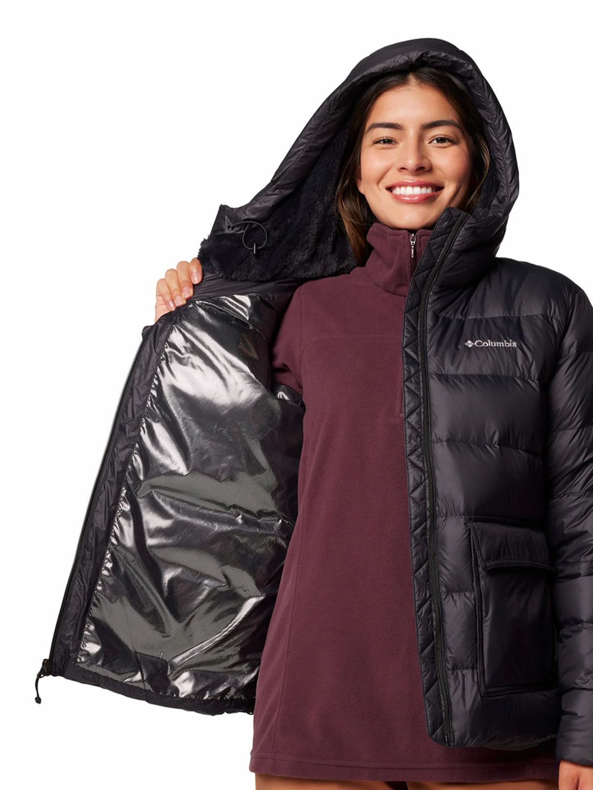 Parka Mujer Harmony Falls Hooded Negro Columbia - Image 6