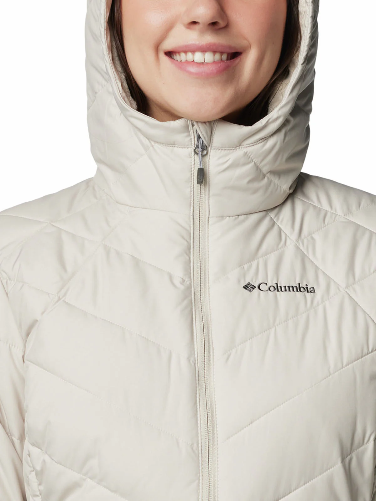 Parka Mujer Heavenly Gris Columbia - Image 3