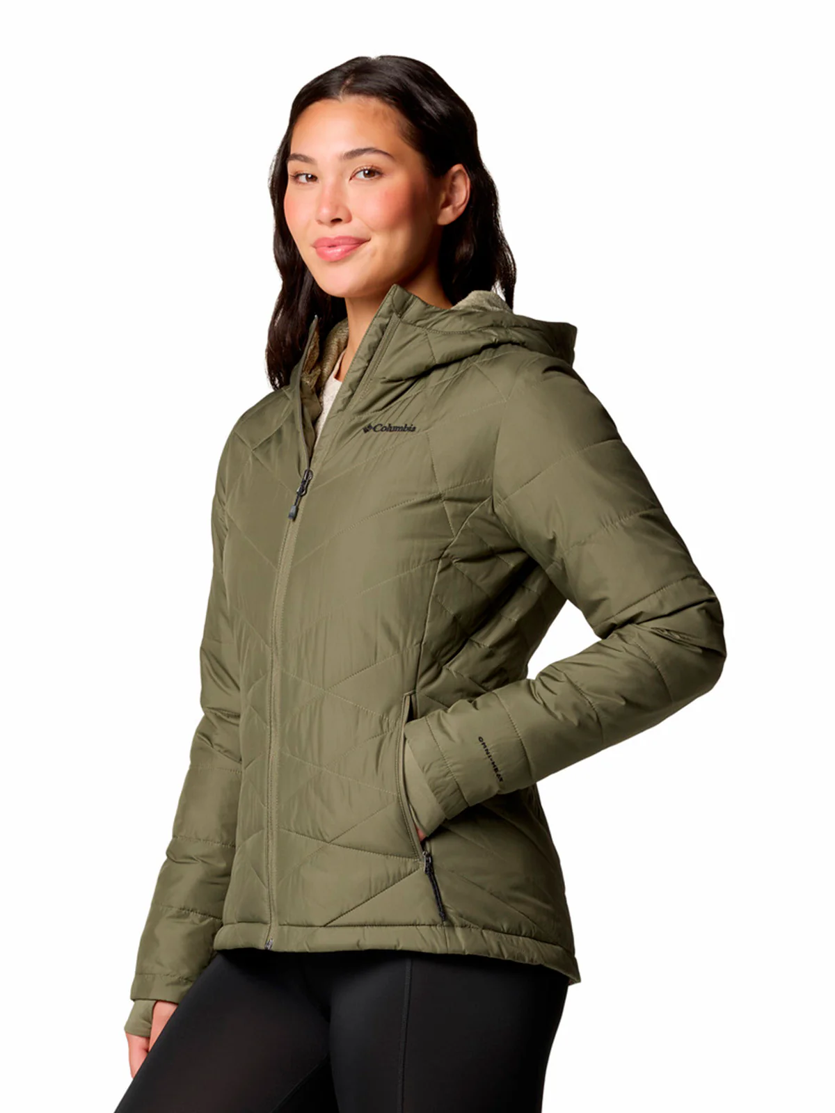 Parka Mujer Heavenly Hoodie Verde Columbia - Image 2