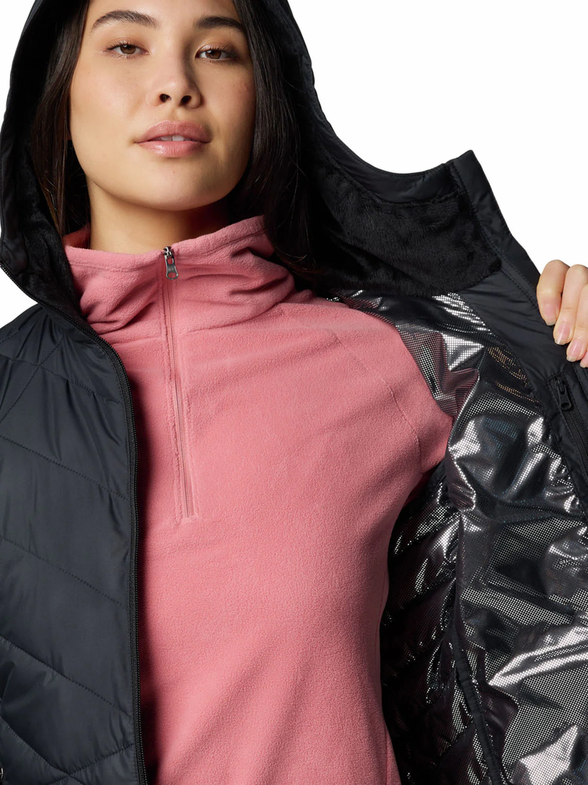 Parka Mujer Heavenly Negro Black Trail Running Insulated Columbia - Image 4