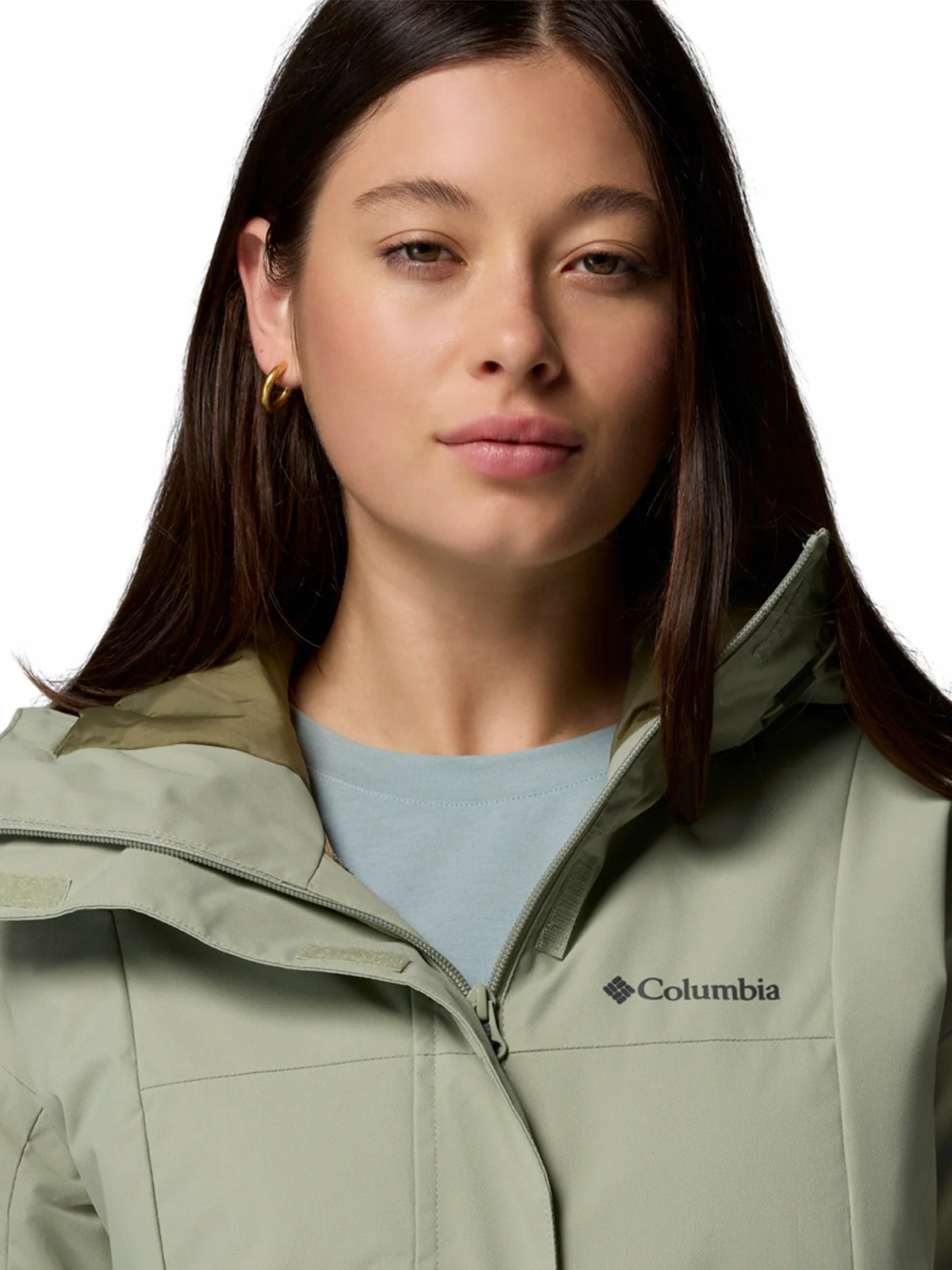 Parka Mujer Hikebound II Long Insulated Beige Columbia - Image 6