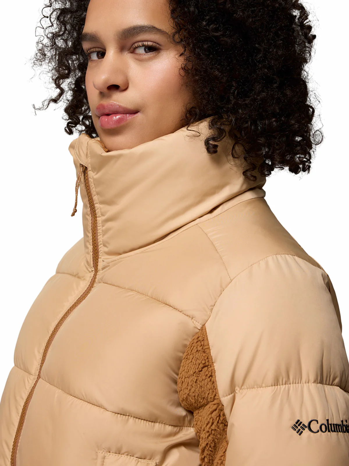 Parka Mujer Leadbetter Point II Hybrid Beige/Crudo Columbia - Image 5