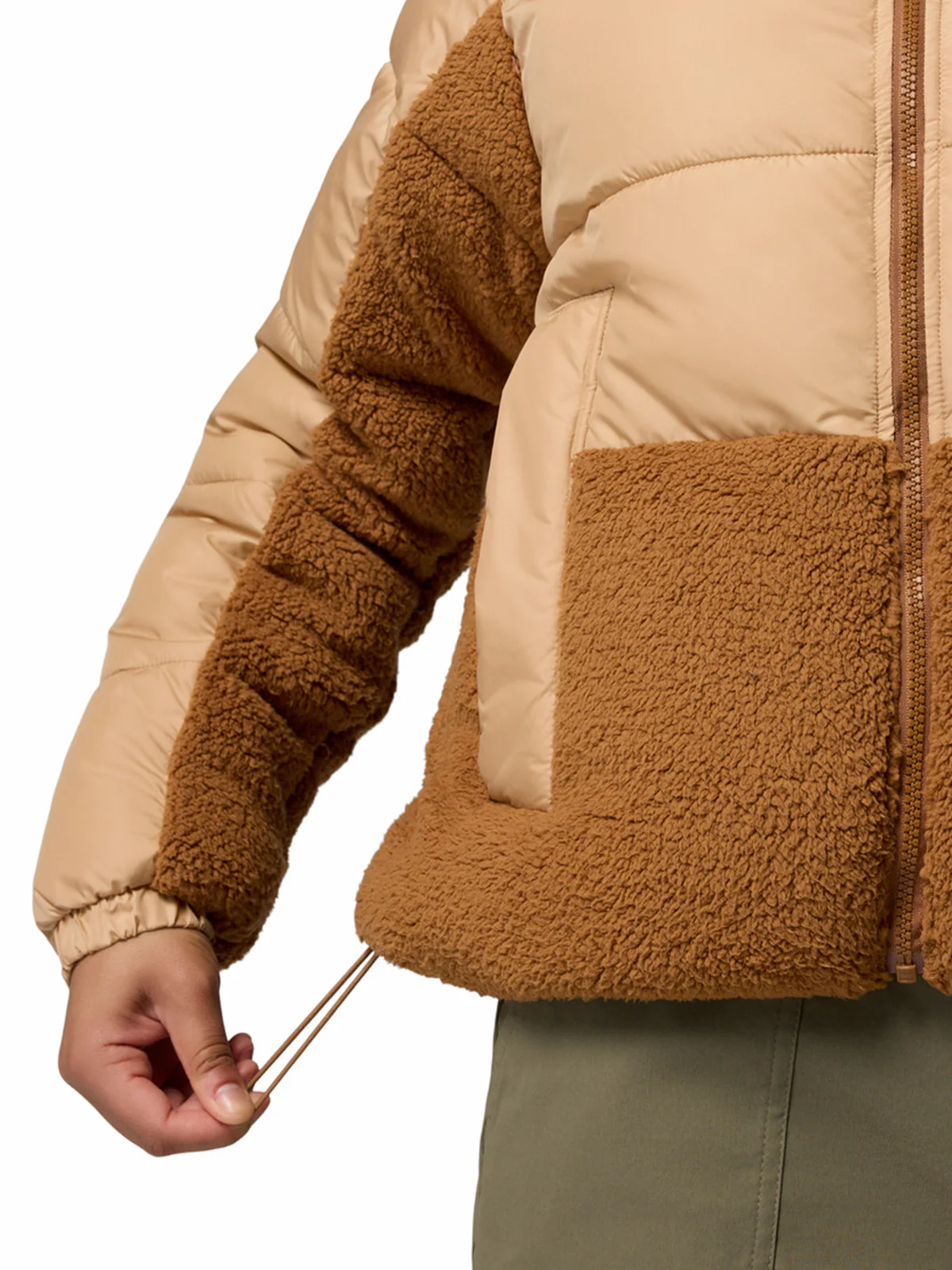 Parka Mujer Leadbetter Point II Hybrid Beige/Crudo Columbia - Image 6