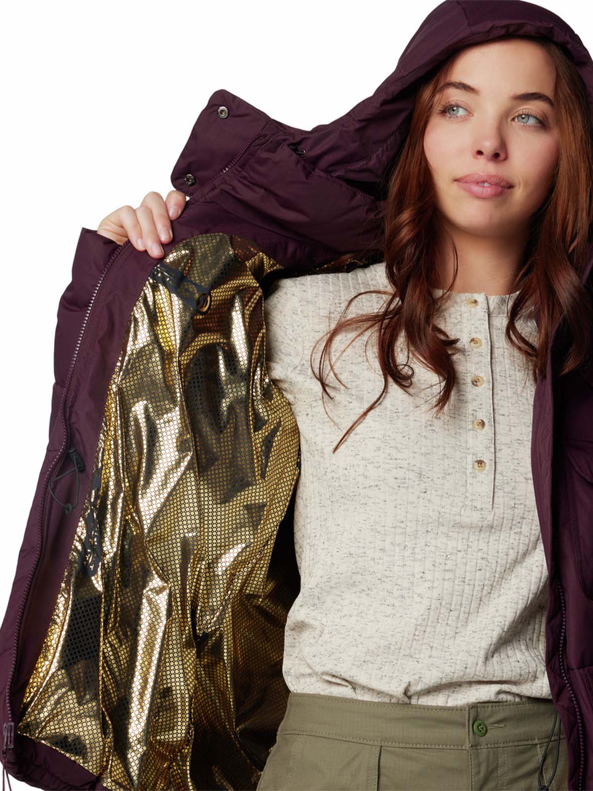 Parka Mujer Longhorn Ridge Morado Moonvista Uso Diario Columbia - Image 4