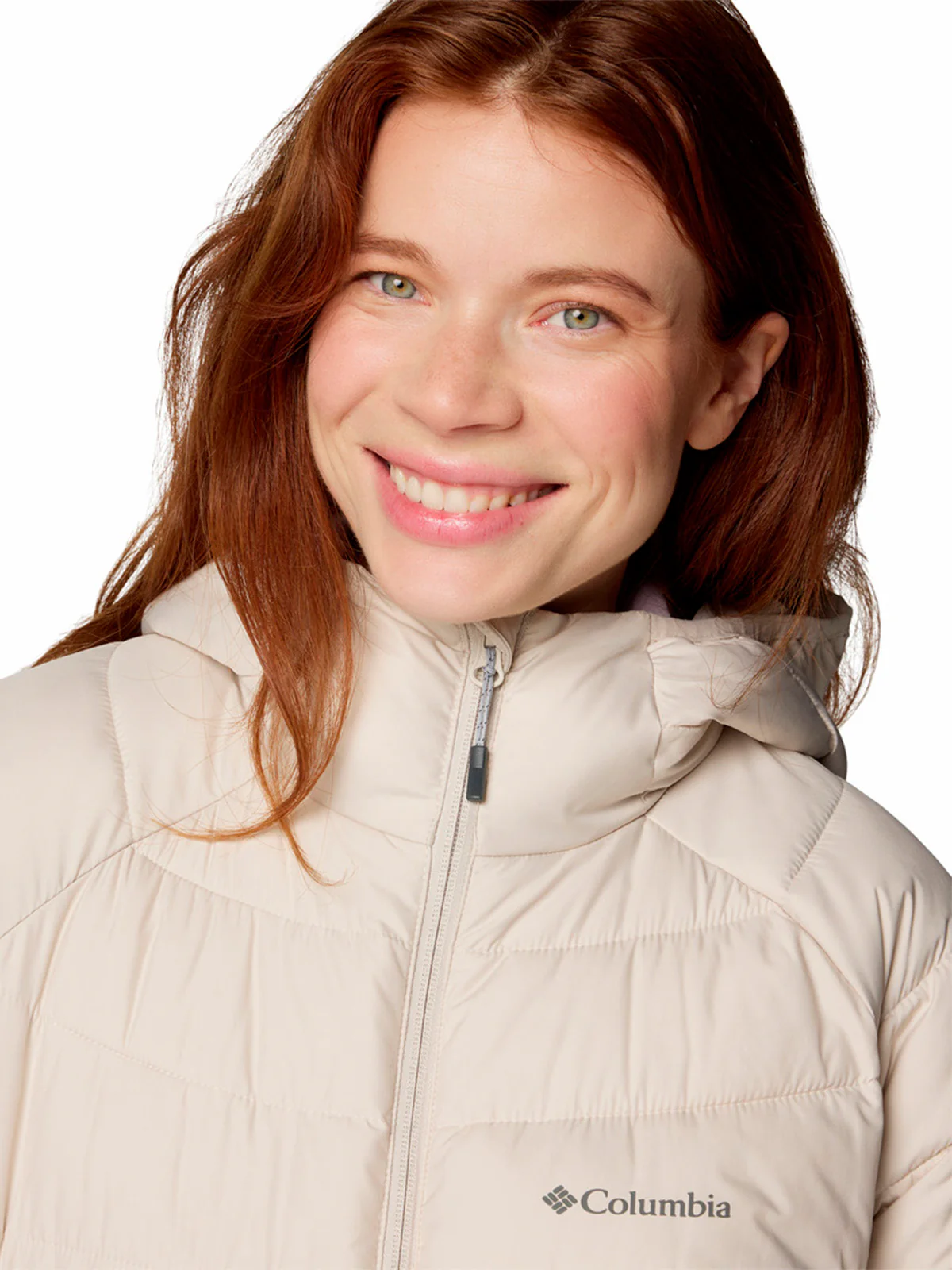 Parka Mujer Powder Lite II Mid Gris Columbia - Image 3