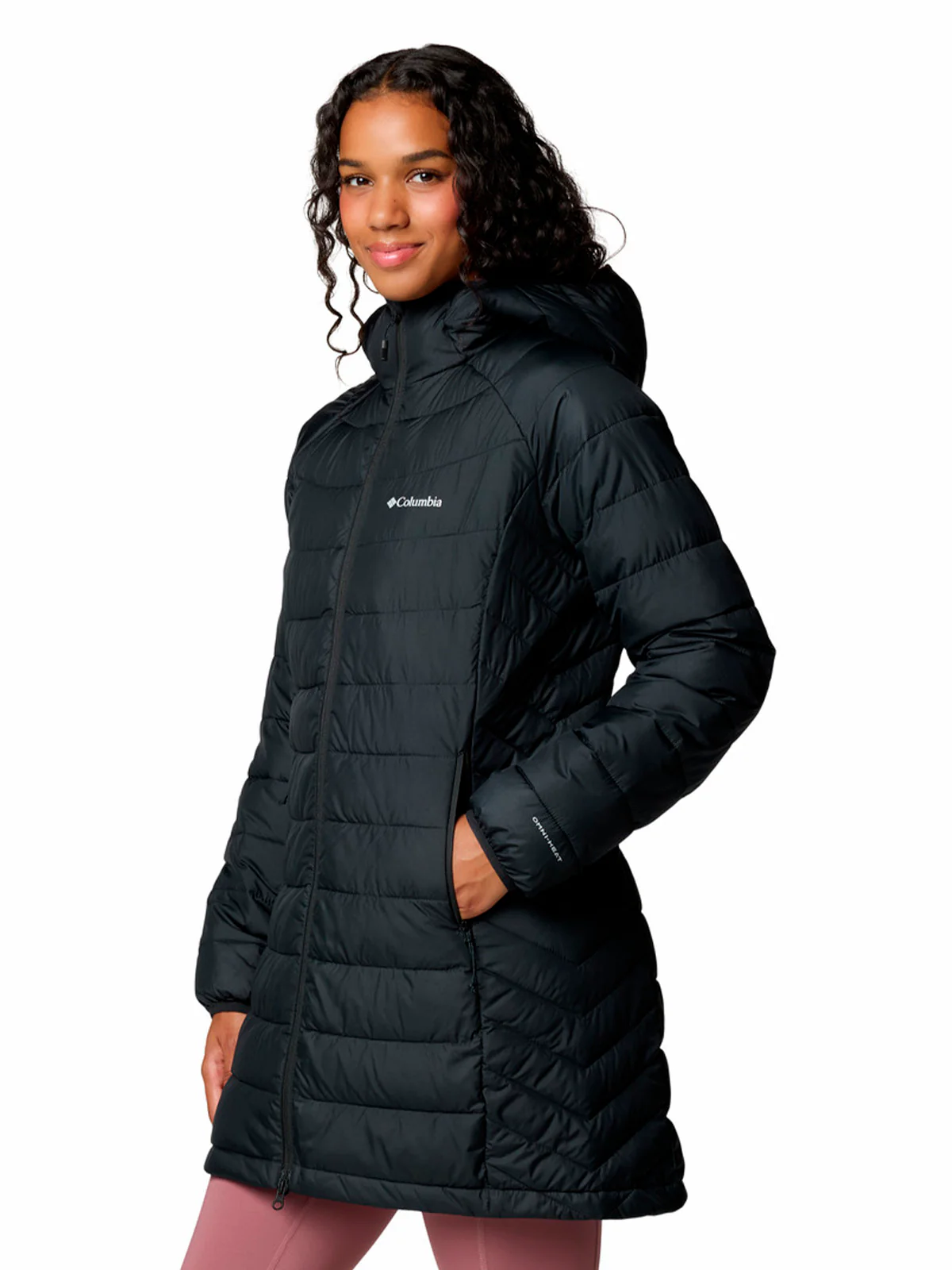 Parka Mujer Powder Lite II Mid Negro Columbia - Image 2