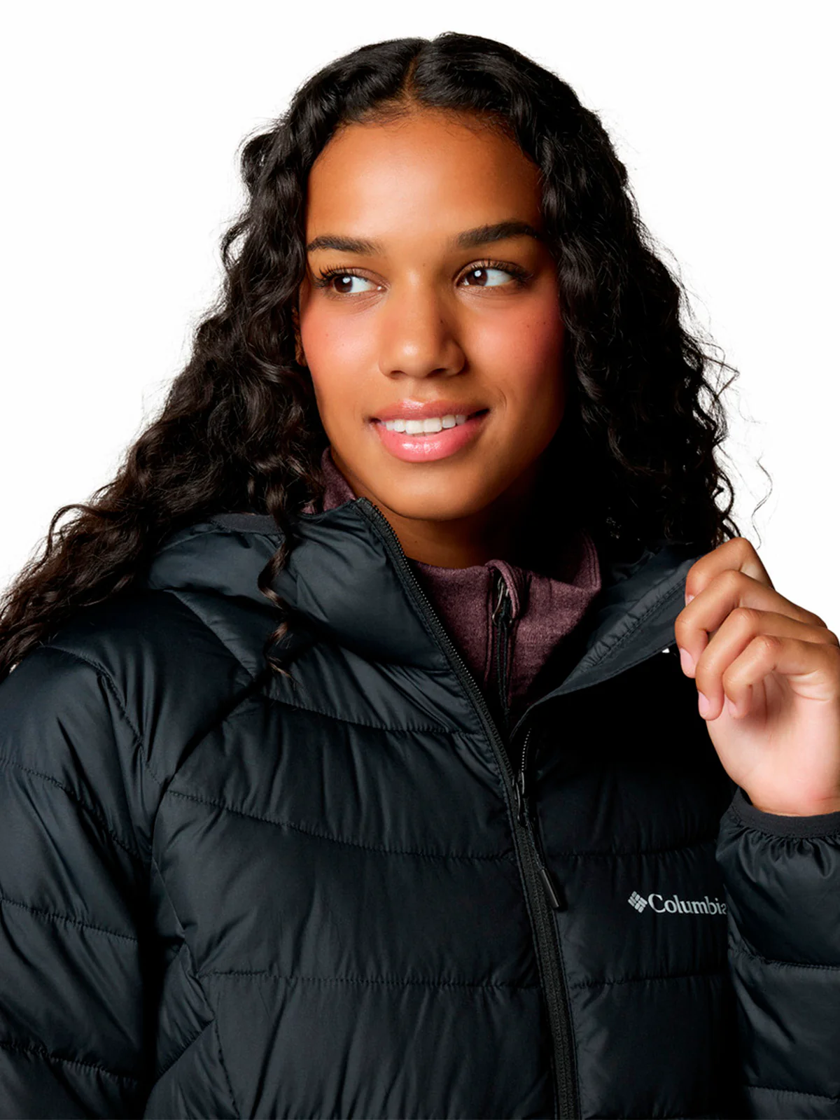 Parka Mujer Powder Lite II Mid Negro Columbia - Image 3