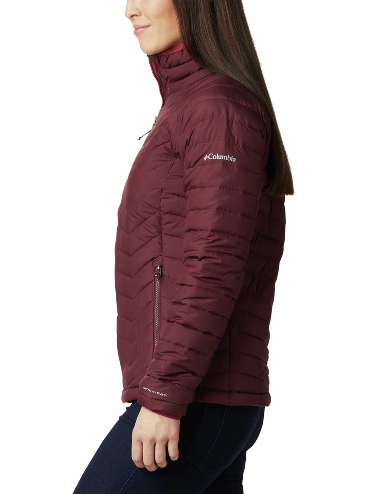 Parka Mujer Powder Lite Rojo Malbec Trail Running Columbia - Image 2
