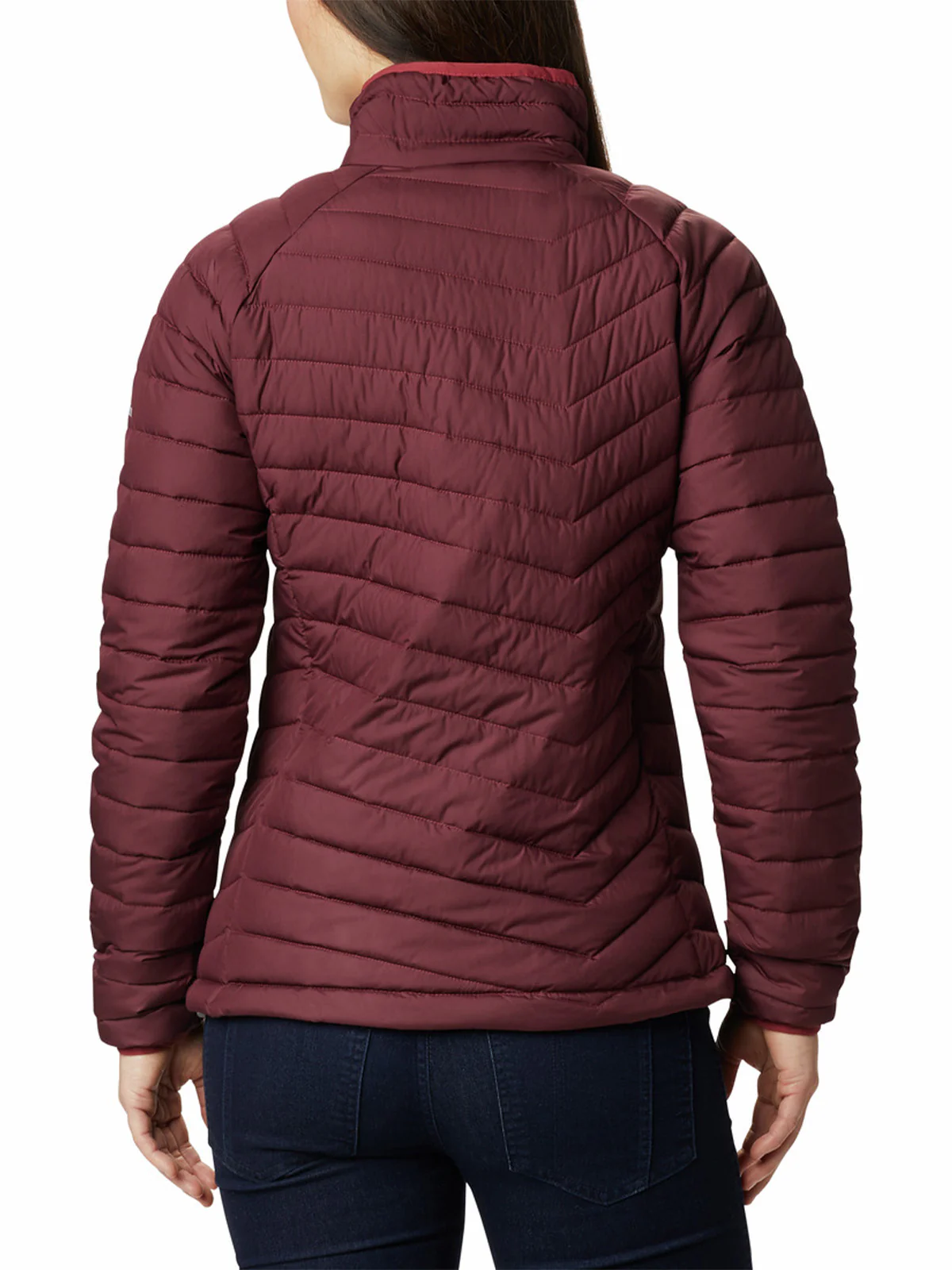 Parka Mujer Powder Lite Rojo Malbec Trail Running Columbia - Image 6