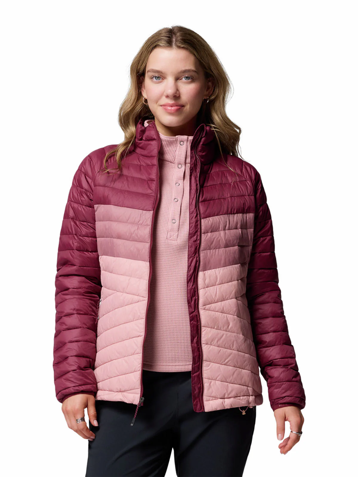 Parka Mujer Powder Pass Rosado Columbia - Image 2