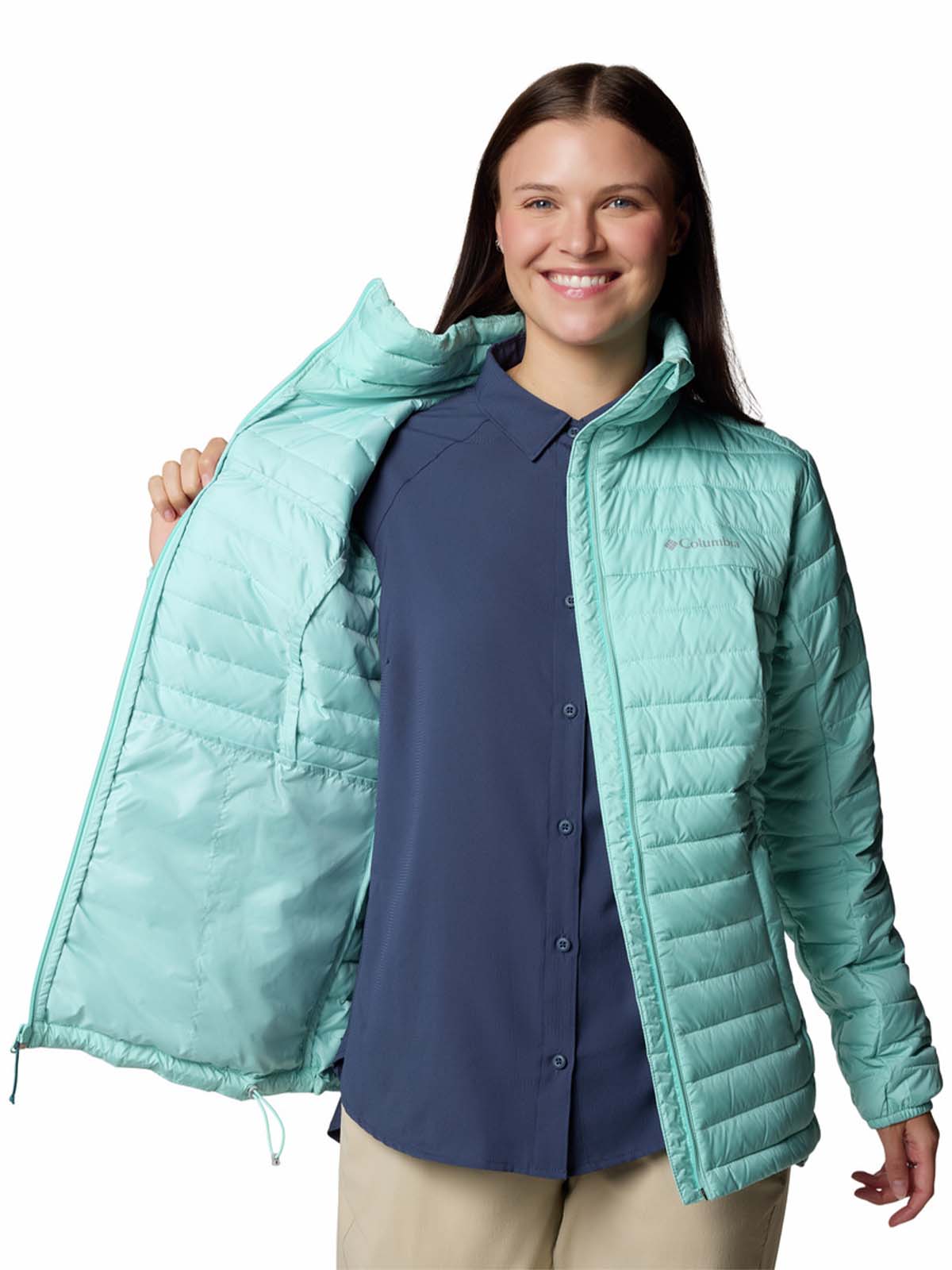 Parka Mujer Silver Falls II Full Verde Columbia - Image 4