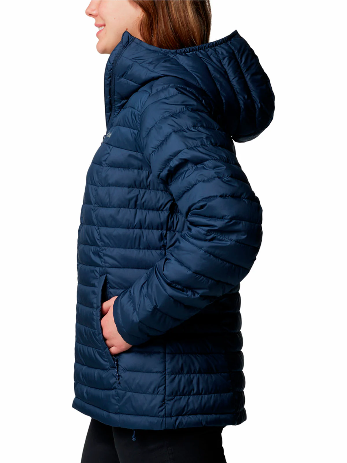 Parka Mujer Silver Falls II Hoodie Azul Columbia - Image 2