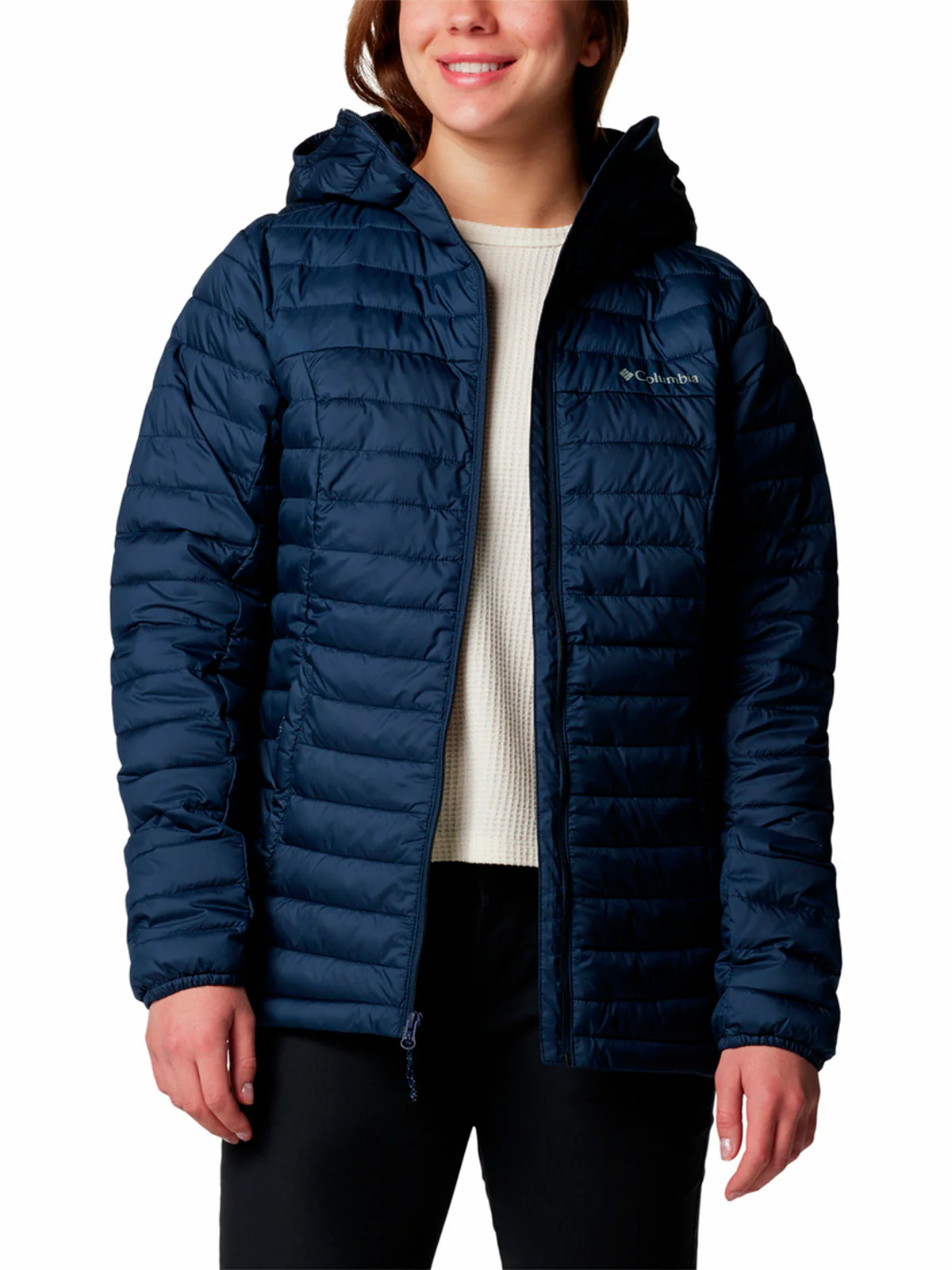 Parka Mujer Silver Falls II Hoodie Azul Columbia - Image 5