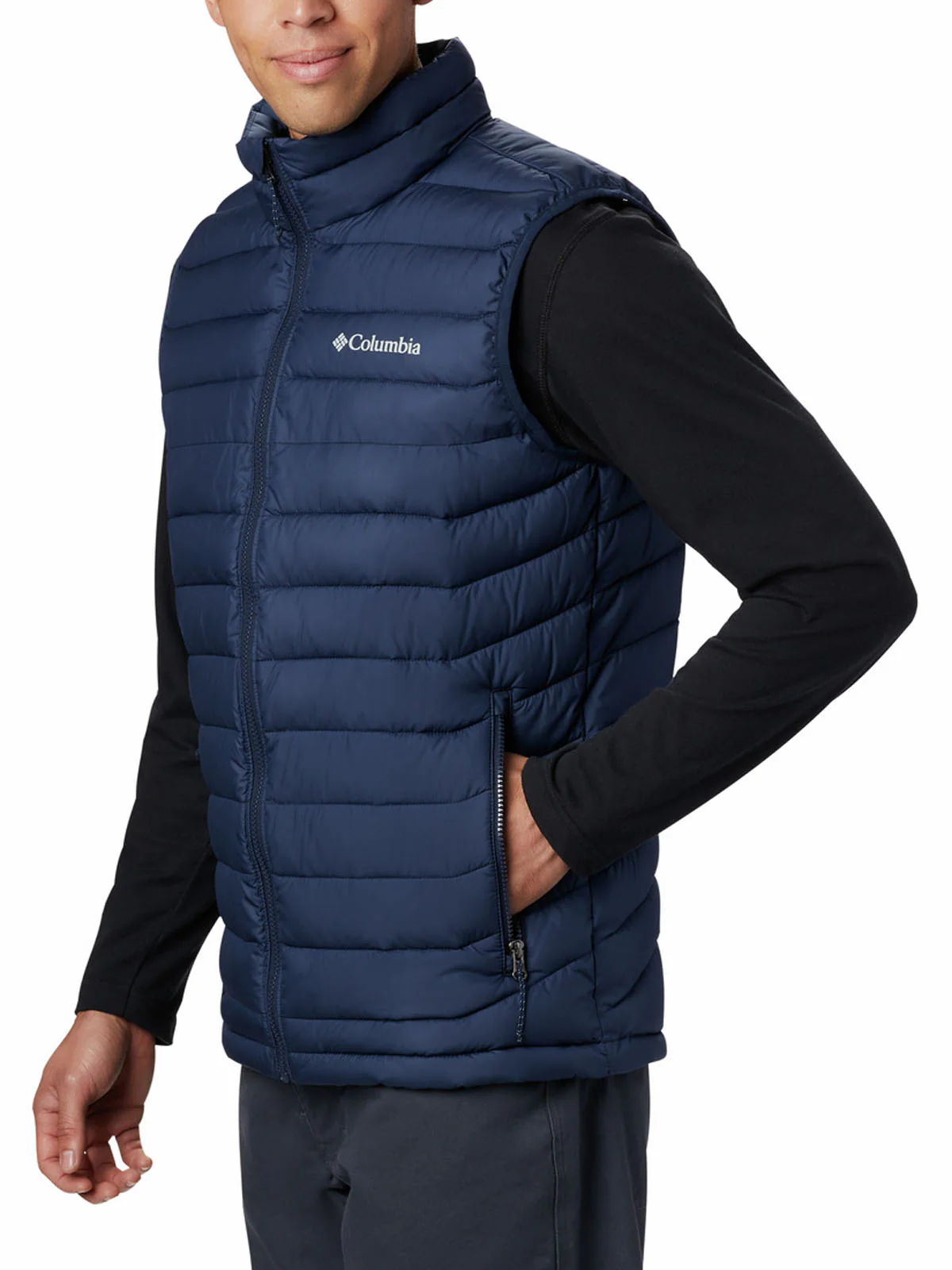 Parka Sin Mangas Hombre Powder Lite II Azul Columbia - Image 2