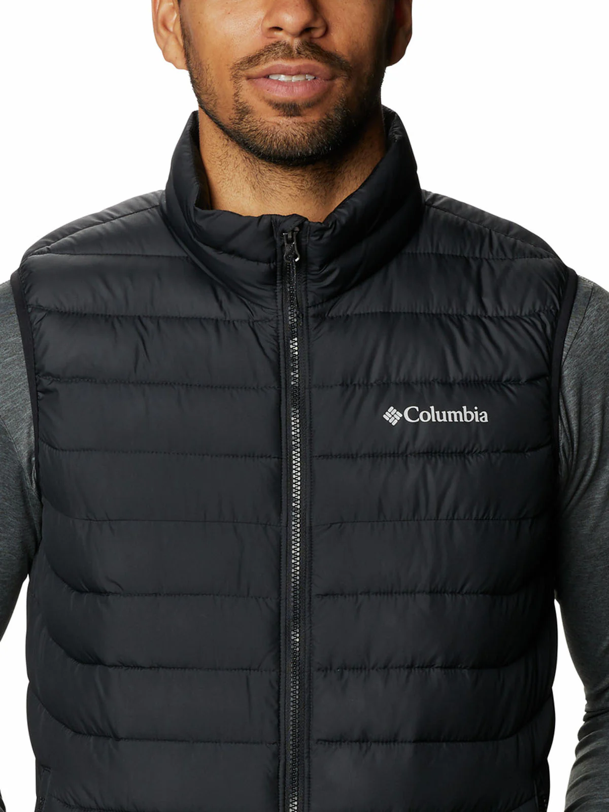 Parka Sin Mangas Hombre Powder Lite II Negro Columbia - Image 3