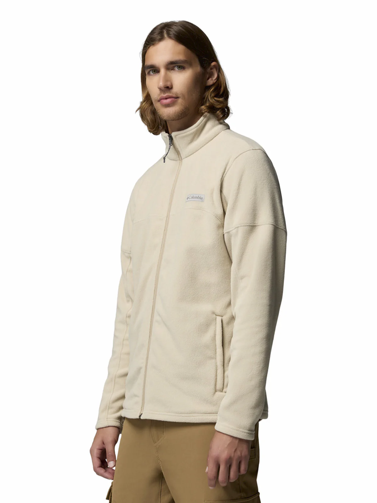 Polar Hombre Basin Trail Full Zip Beige Ancient Fossil Outdoor Columbia - Image 2