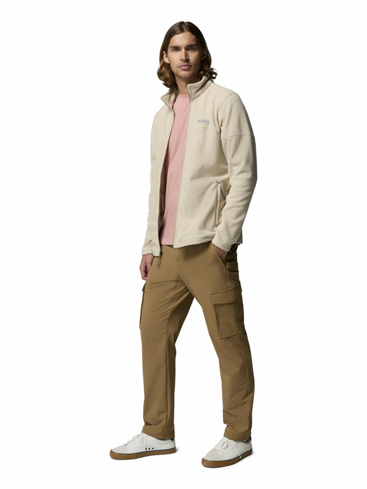Polar Hombre Basin Trail Full Zip Beige Ancient Fossil Outdoor Columbia - Image 5