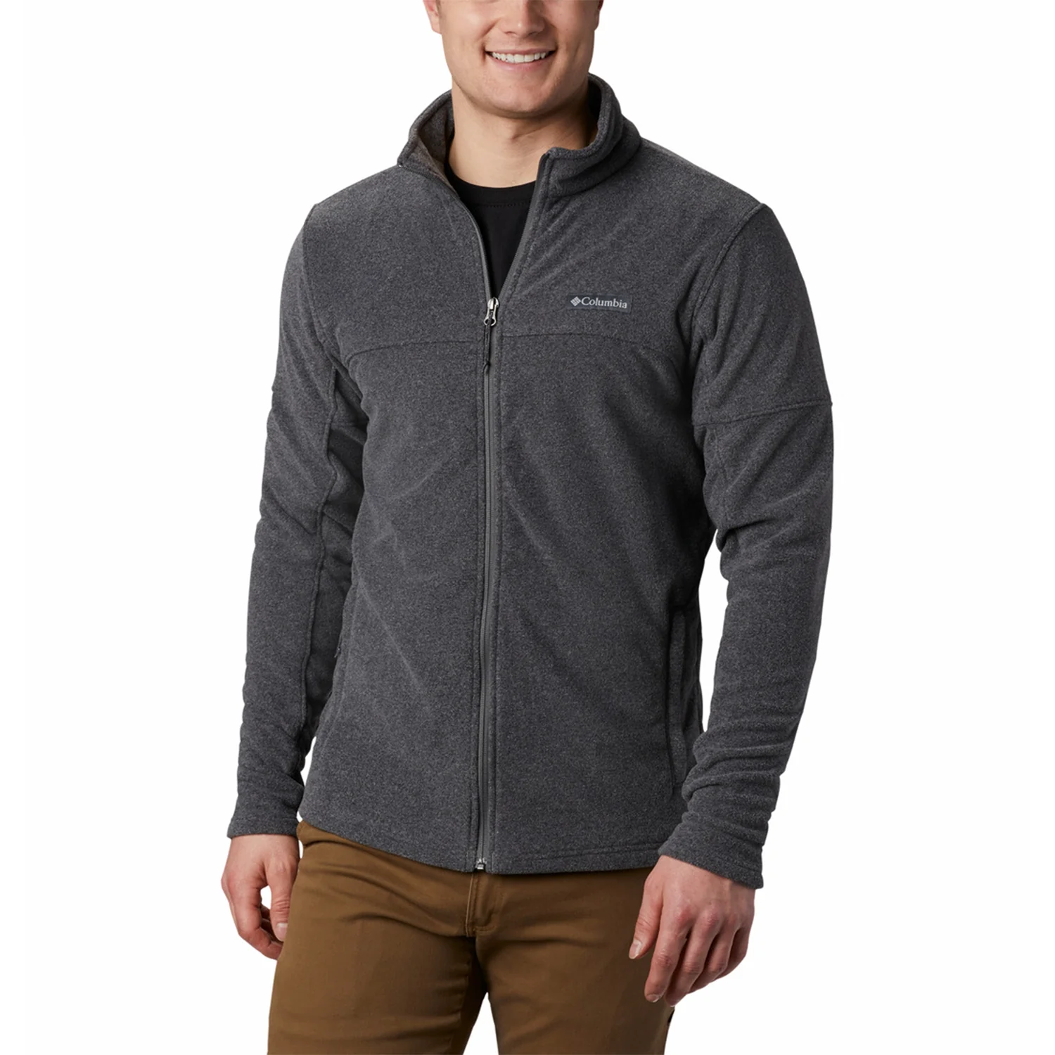 Polar Hombre Basin Trail Full Zip Gris Charcoal Heathe Columbia